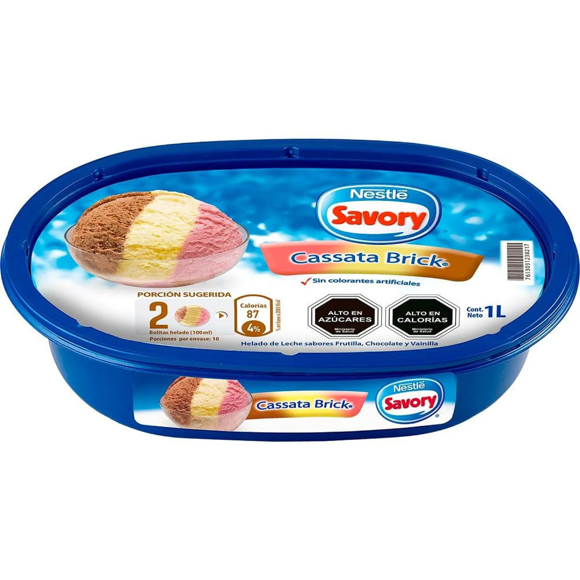 Helado cassata brick