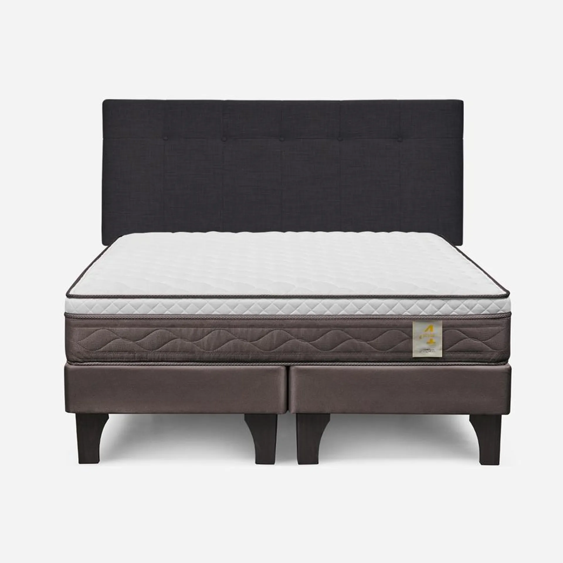 Cama New Style 4 Plus King + Respaldo New Bennet