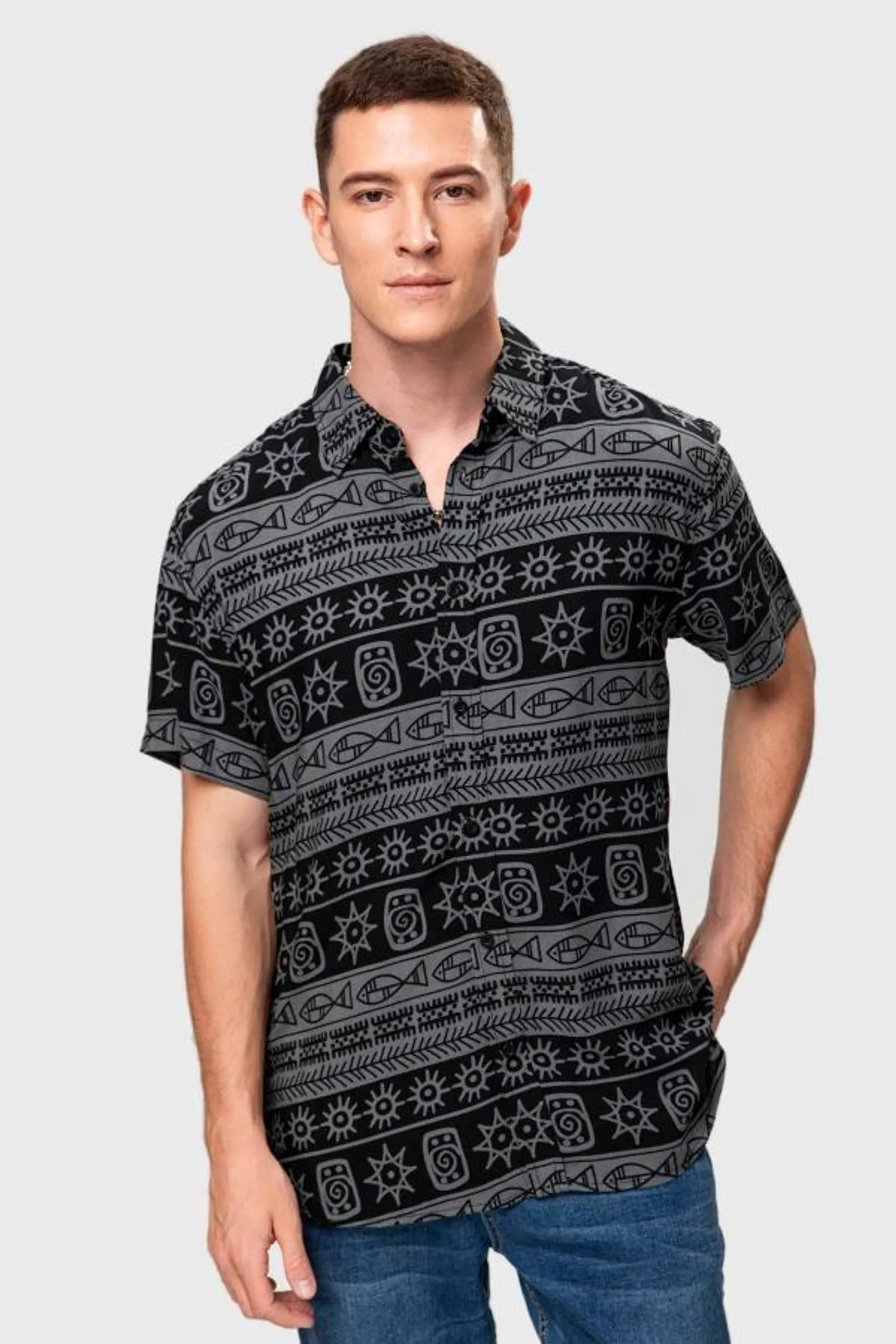 Camisa tribal rider negro iii