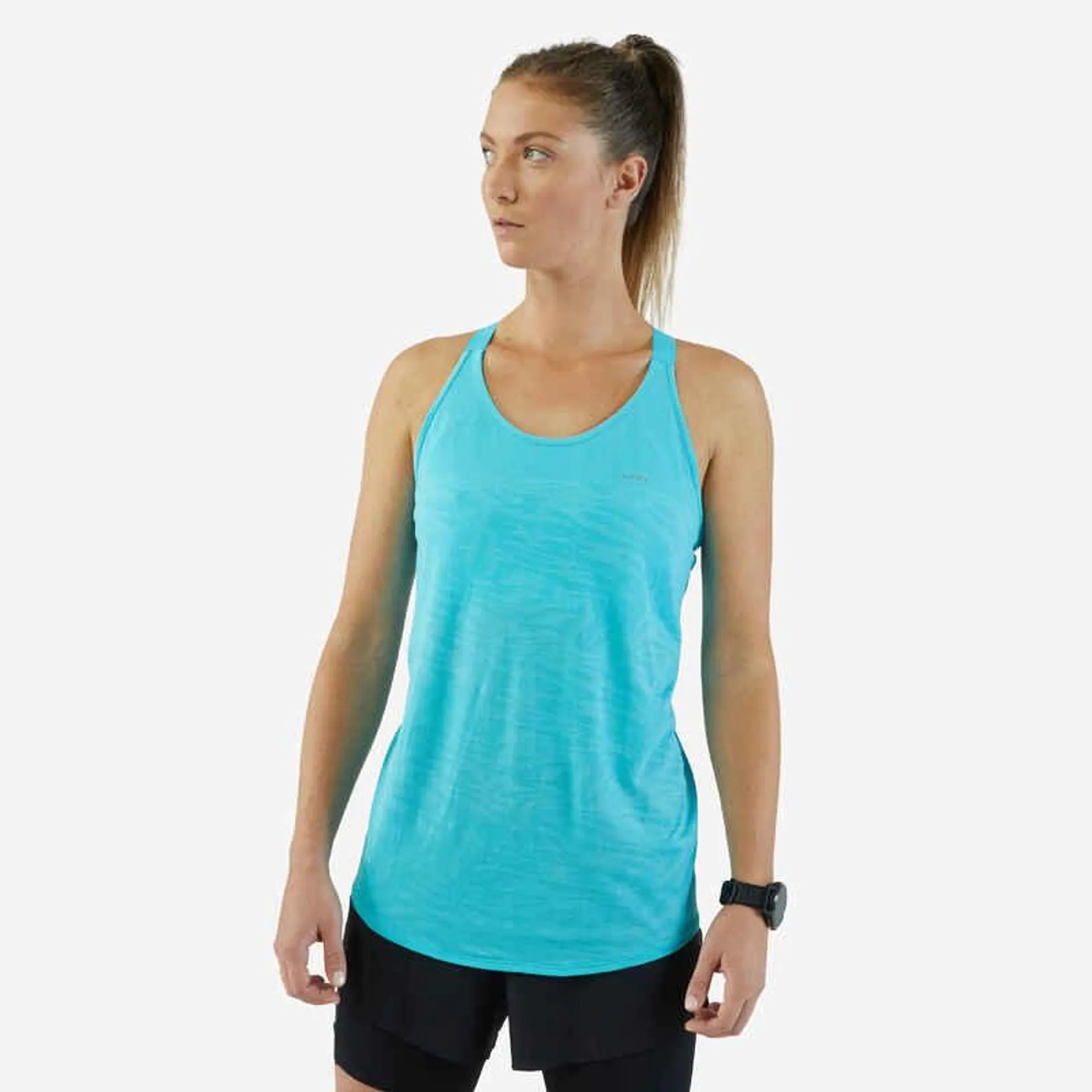 POLERA CON SUJETADOR MUJER RUN500 CALIPSO