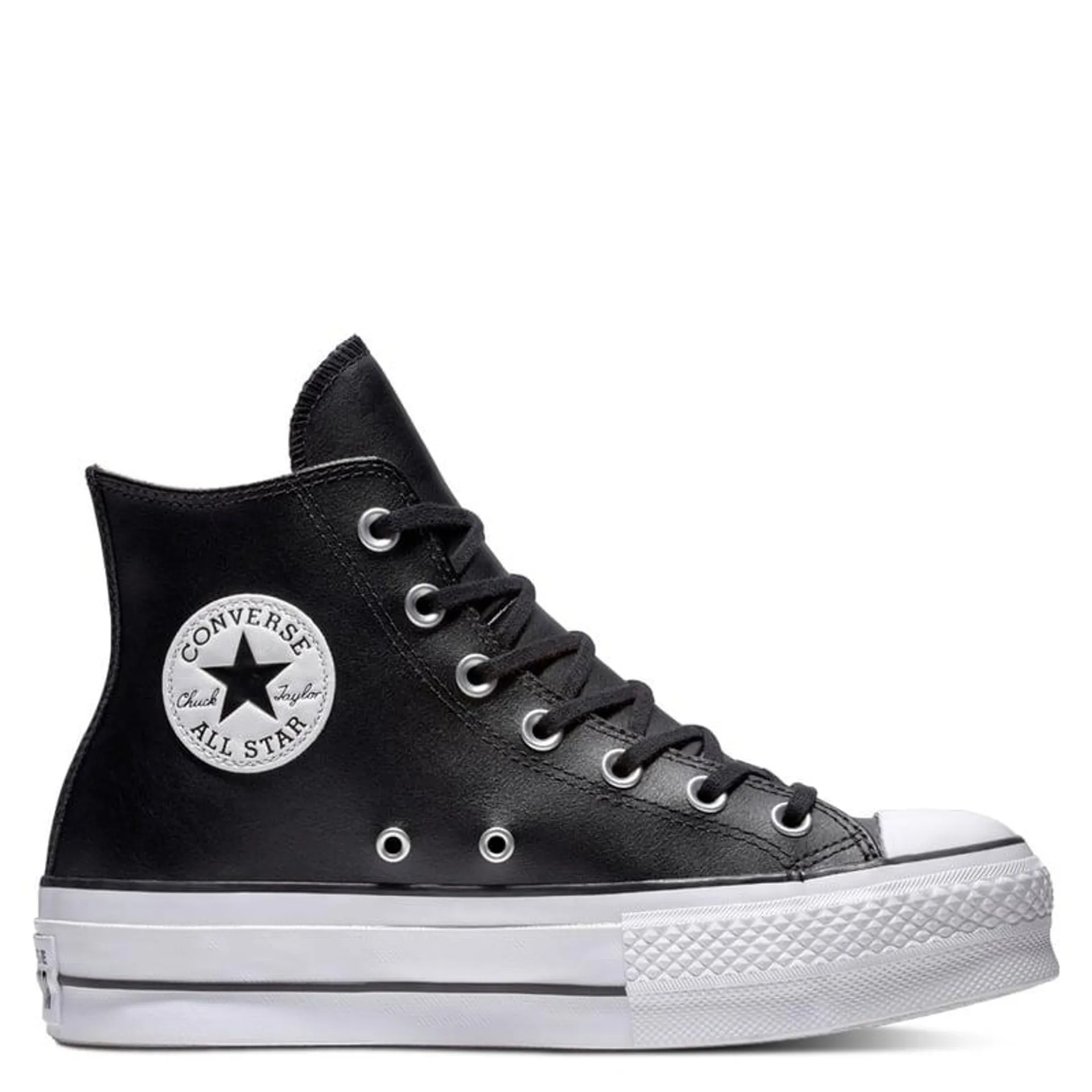 Chuck Taylor All Star Lift Zapatilla Urbana Mujer Cuero Negro Converse