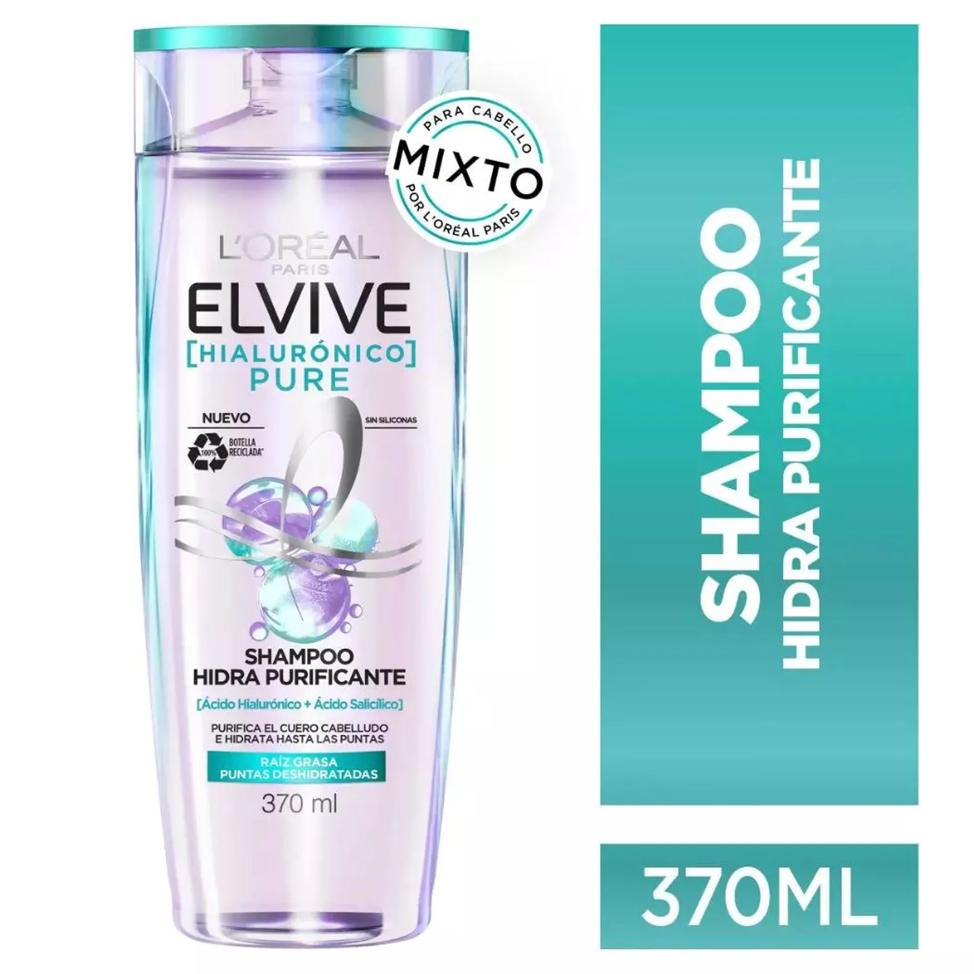 Elvive Shampoo Hialurónico Pure 370ml