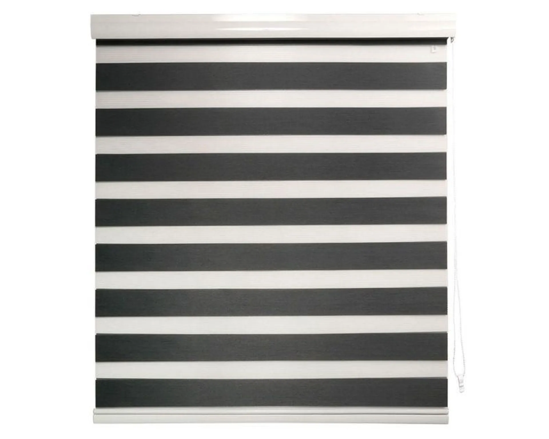 Cortina roller zebra 100x165 cm gris oscuro Cotidiana