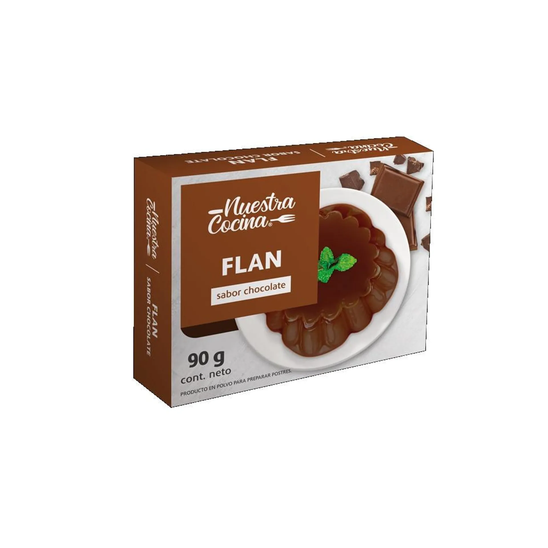 Flan chocolate