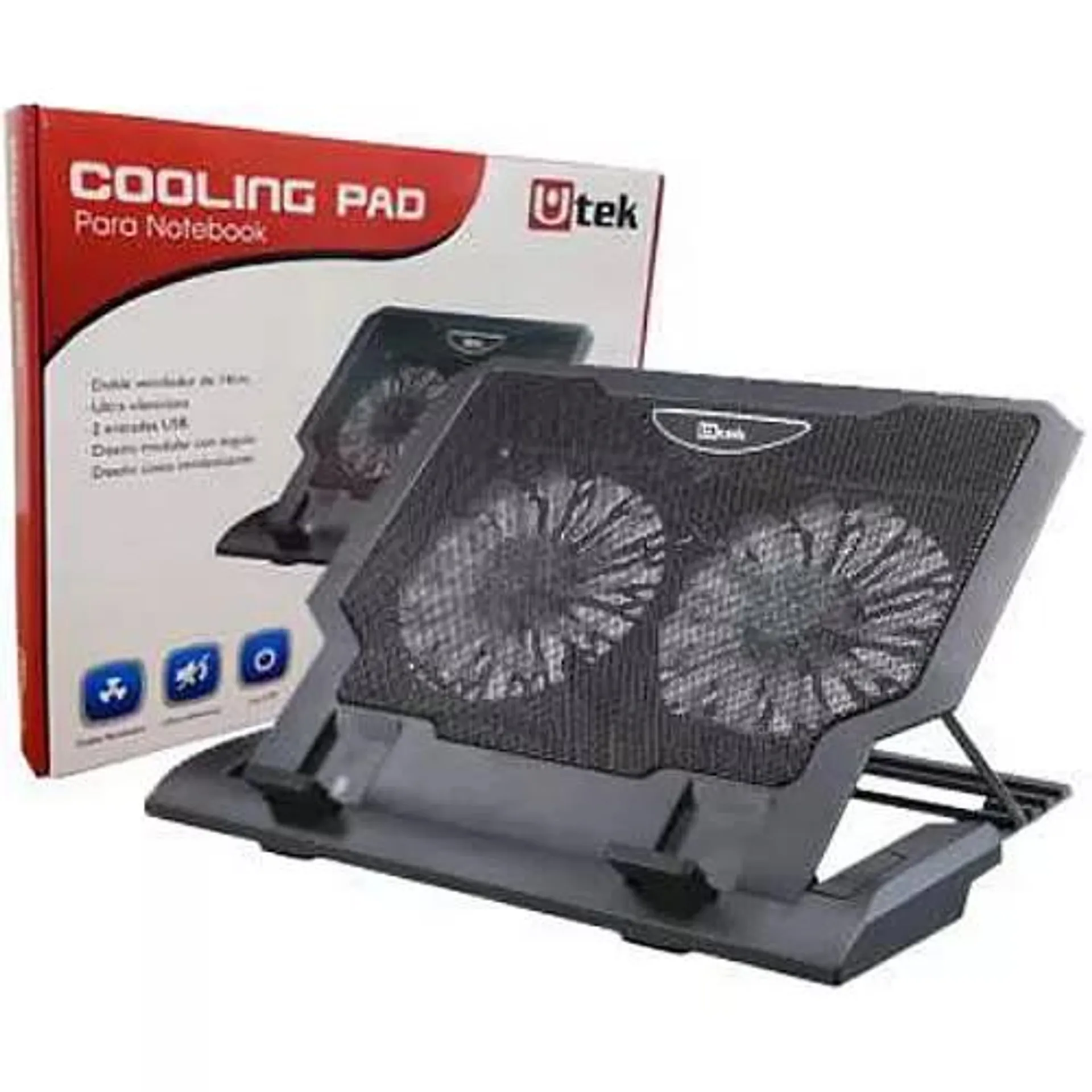 Base Cooler para Notebook 12 a 17" doble Ventilador 0040054