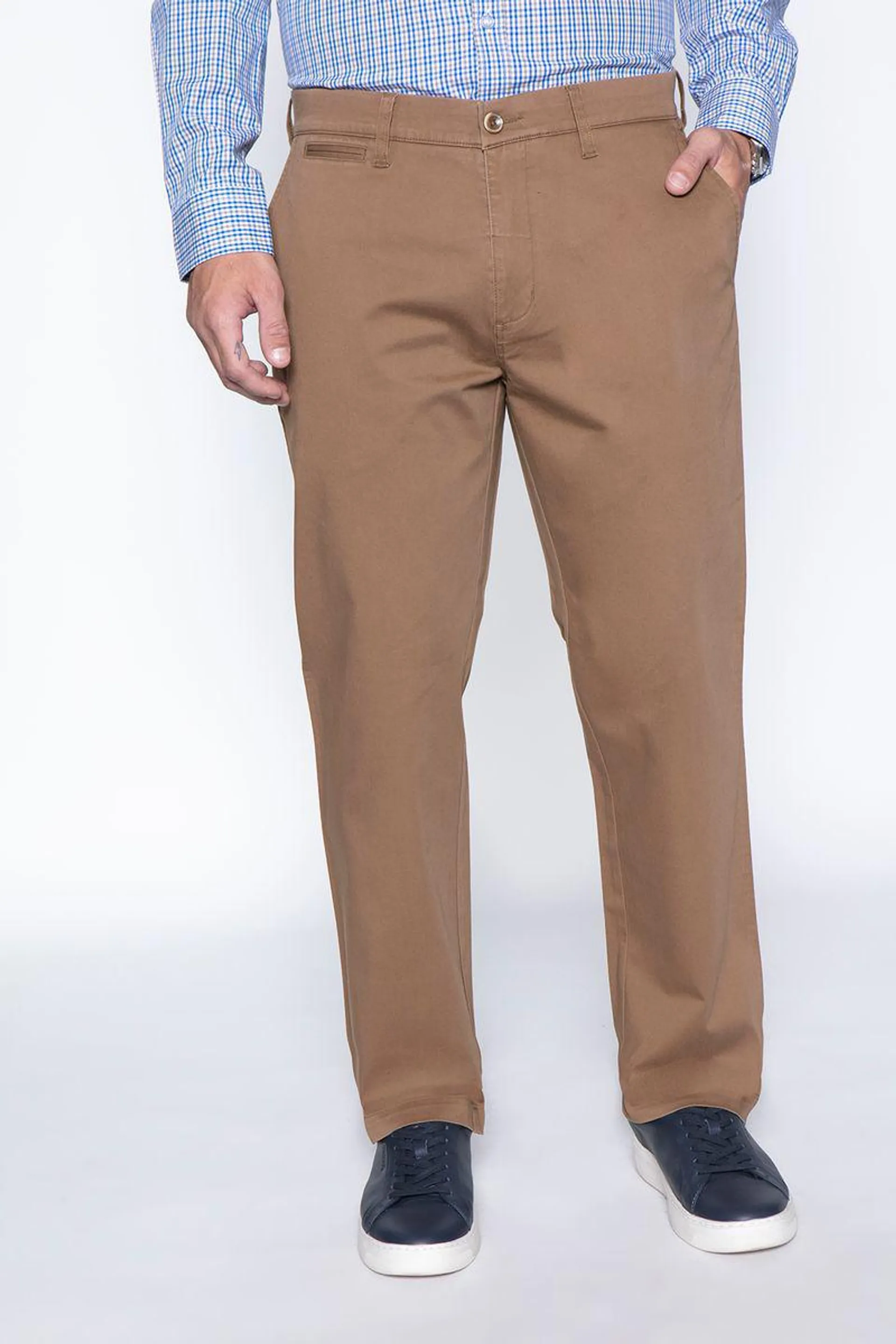 Pantalón Twill Without Pleats L/31 Camel