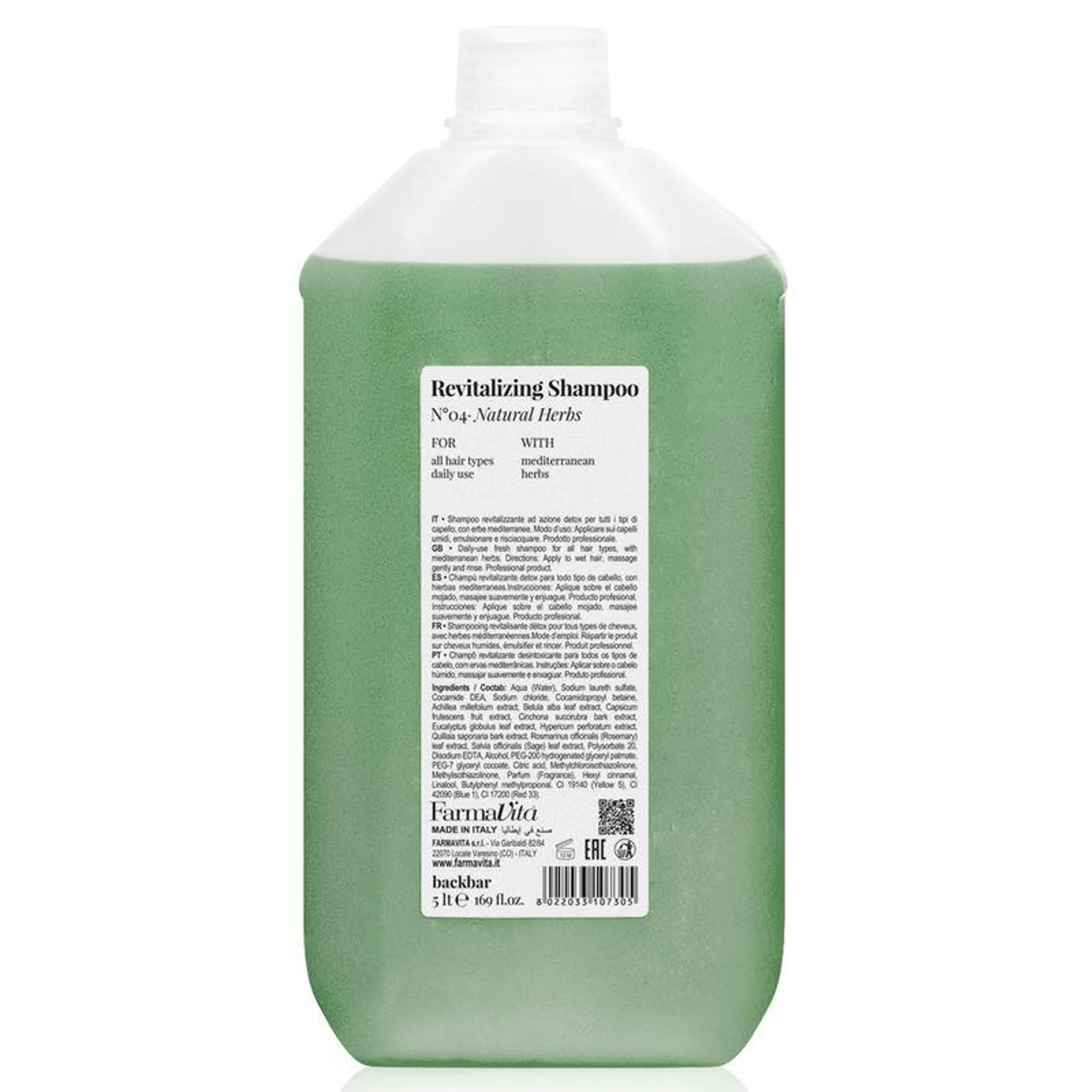 Back Bar Revitalizing Sham - Natural Herbs 5000ml