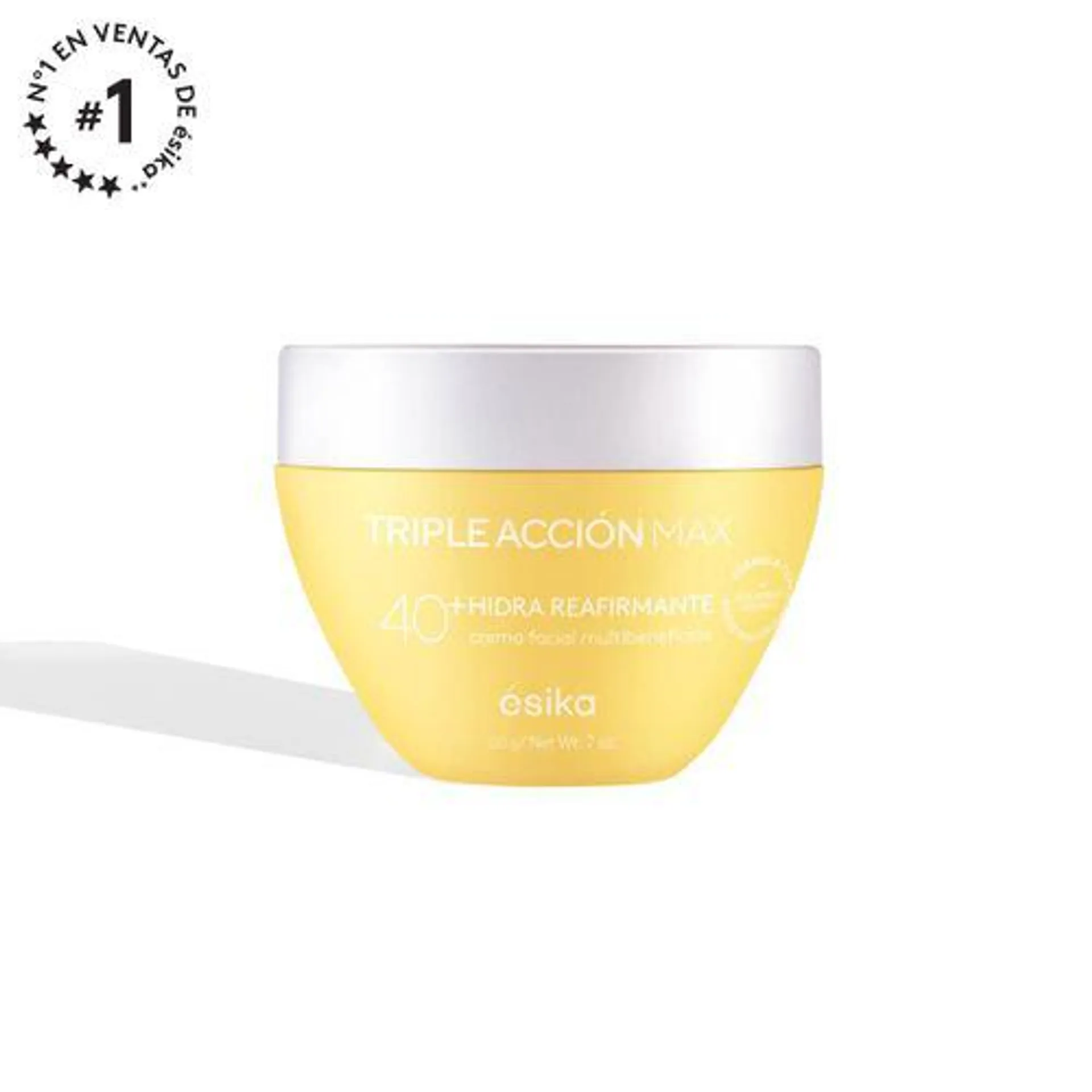 Crema facial Hidra Reafirmante Triple Acción Max 40+ 120g