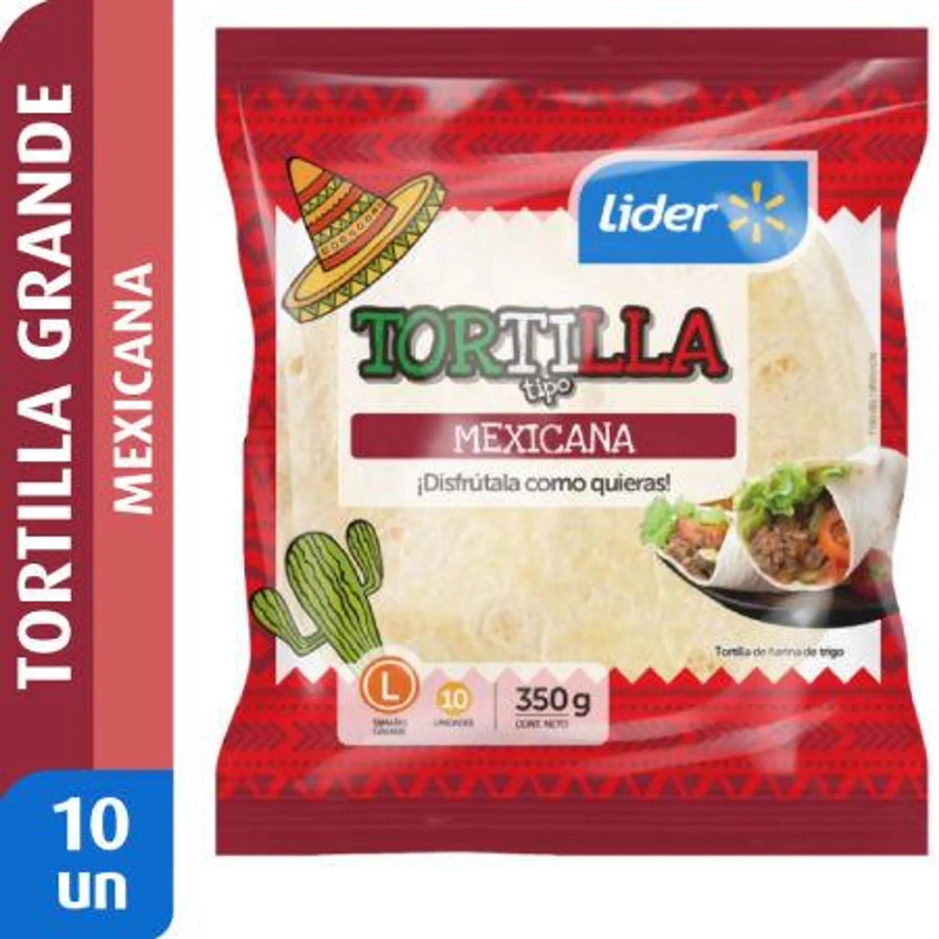 Lider - Tortilla Tipo Mexicana L, 350 g