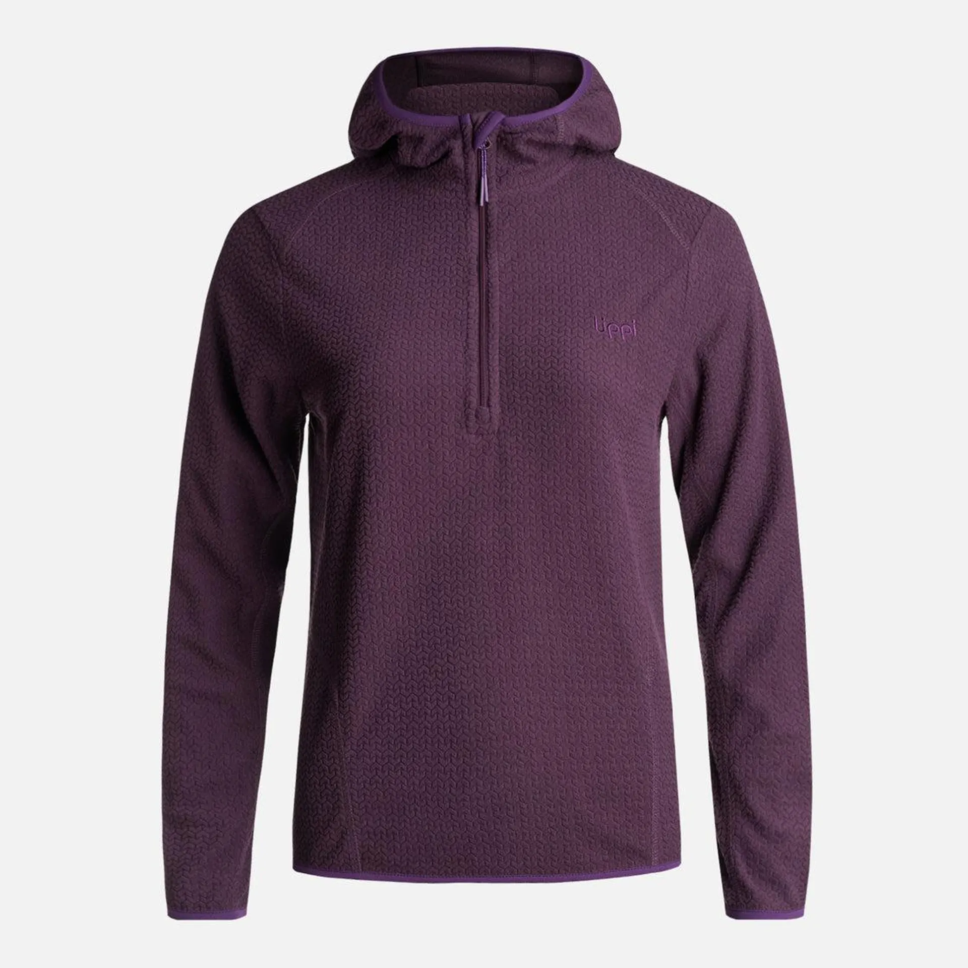 Poleron Teen Girl Mild Nano-F 14 Zip Hoody Morado Oscuro Lippi