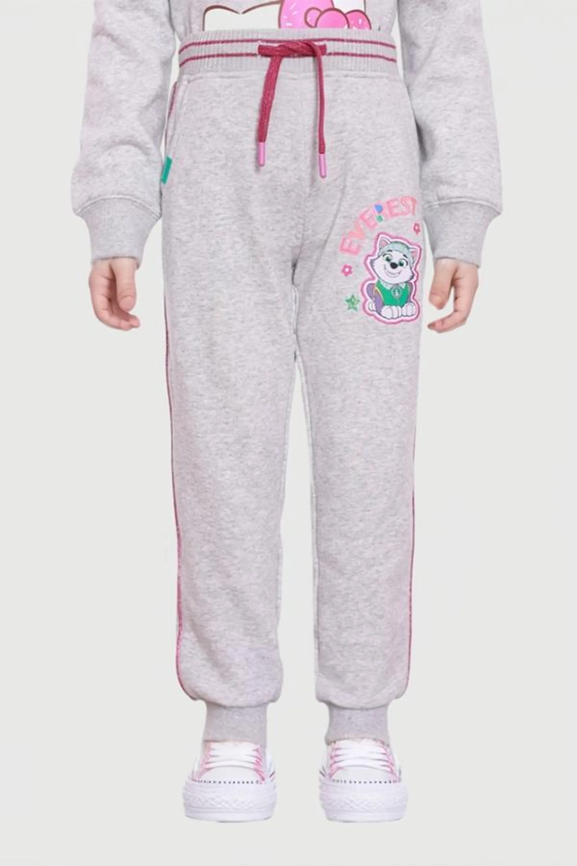 PantalÓn buzo niÑa jogger paw patrol gris melange