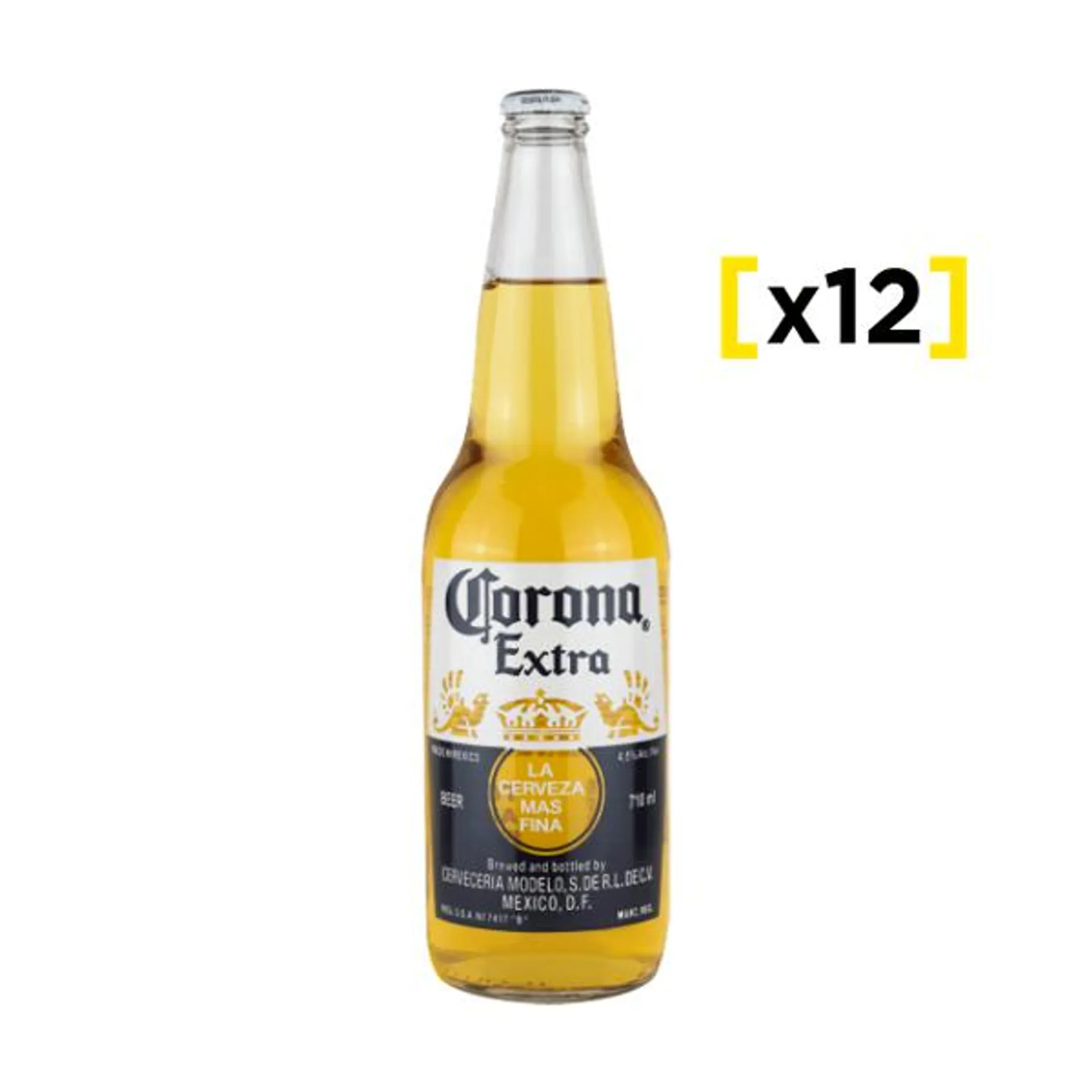 Cerveza Corona Botella 710 CC x12 | Liquidos.cl