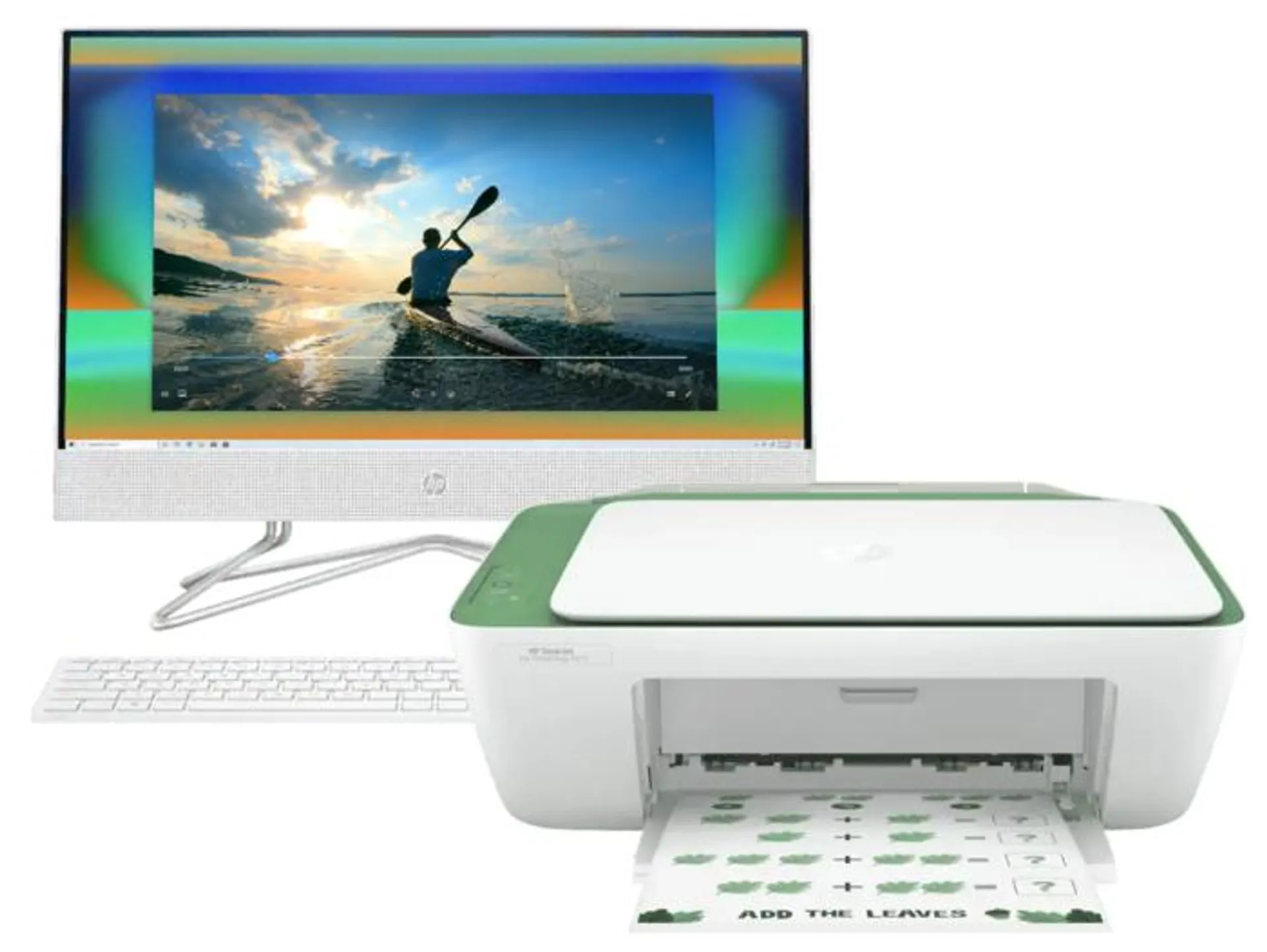 Todo-en-Uno HP 22-dd0533la + Impresora Multifuncional HP Deskjet Ink Advantage 2375
