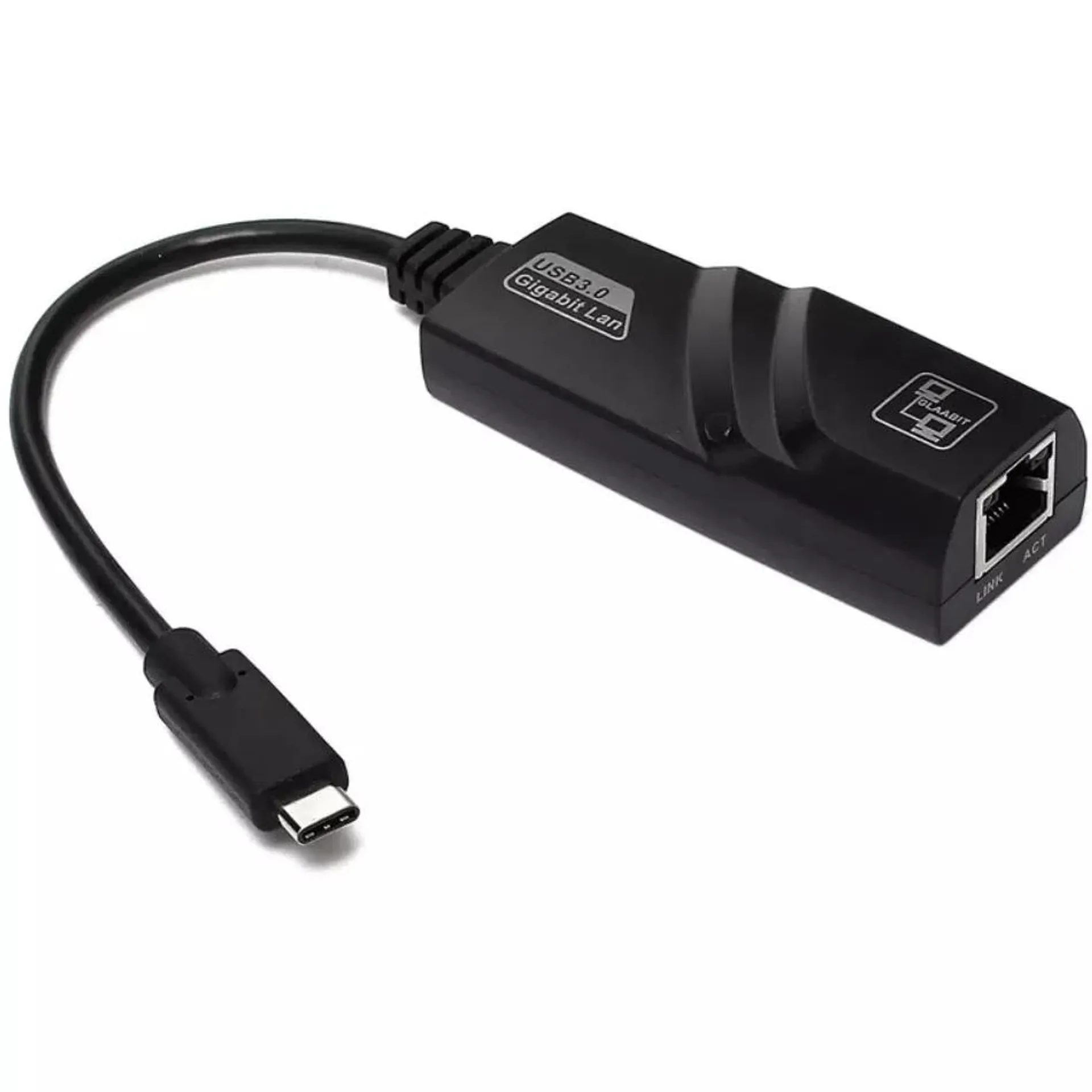 Adaptador Tipo C Macho a RJ45 Gigabit 10/100/1000Mbps - 613346