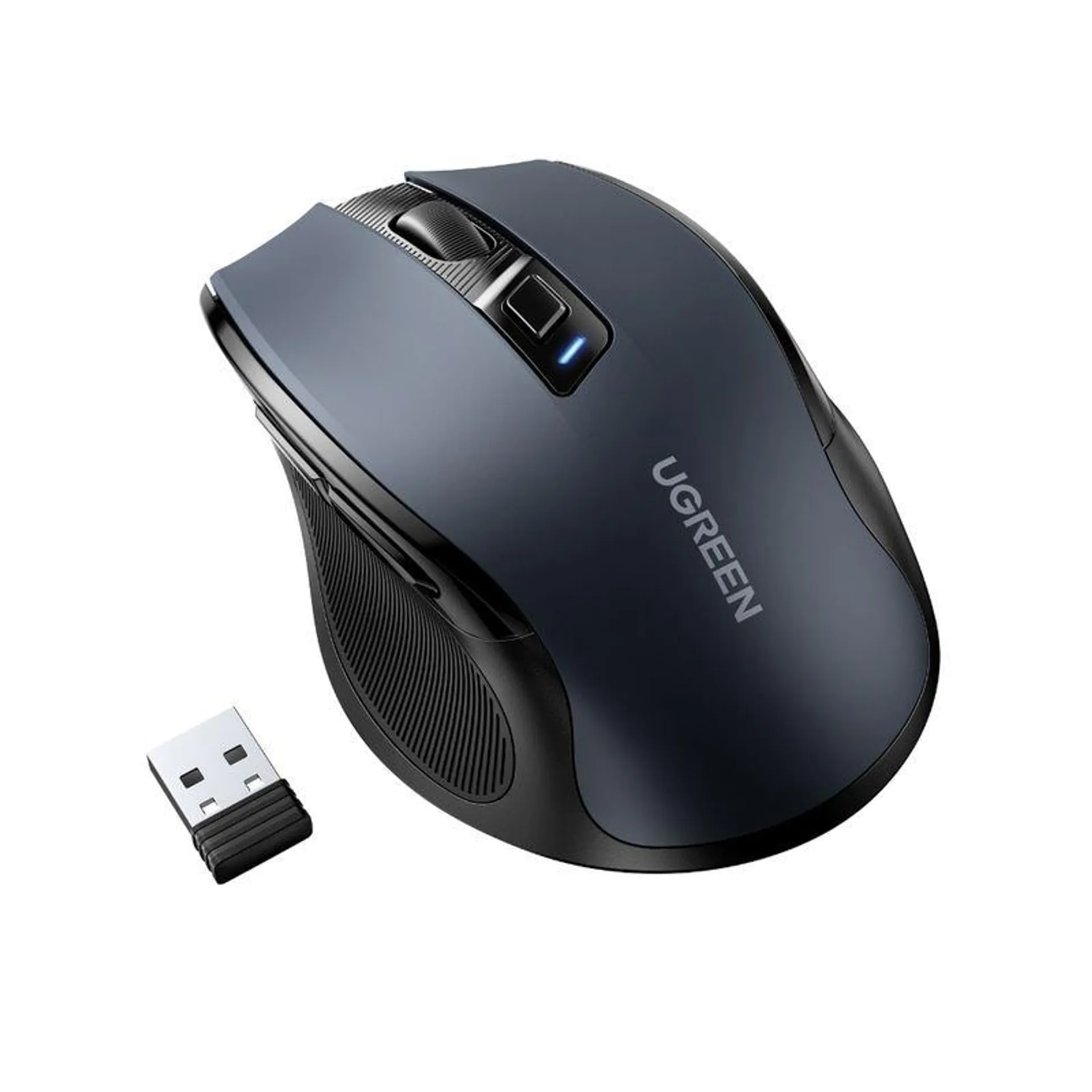 UGREEN MOUSE INALAMBRICO 2.4GHZ ERGONOMICO NEGRO MU006