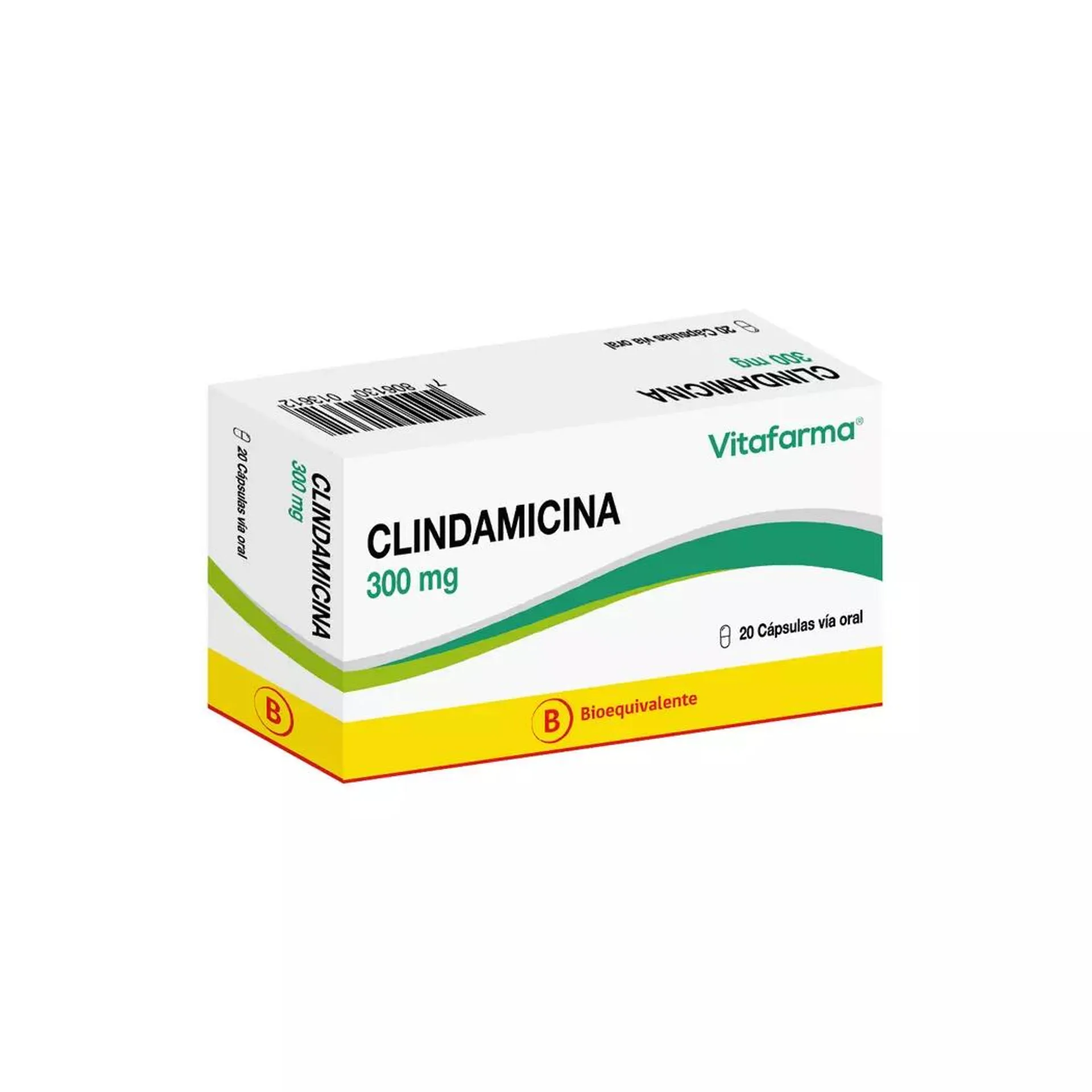 Clindamicina (B) 300mg 20 Cápsulas