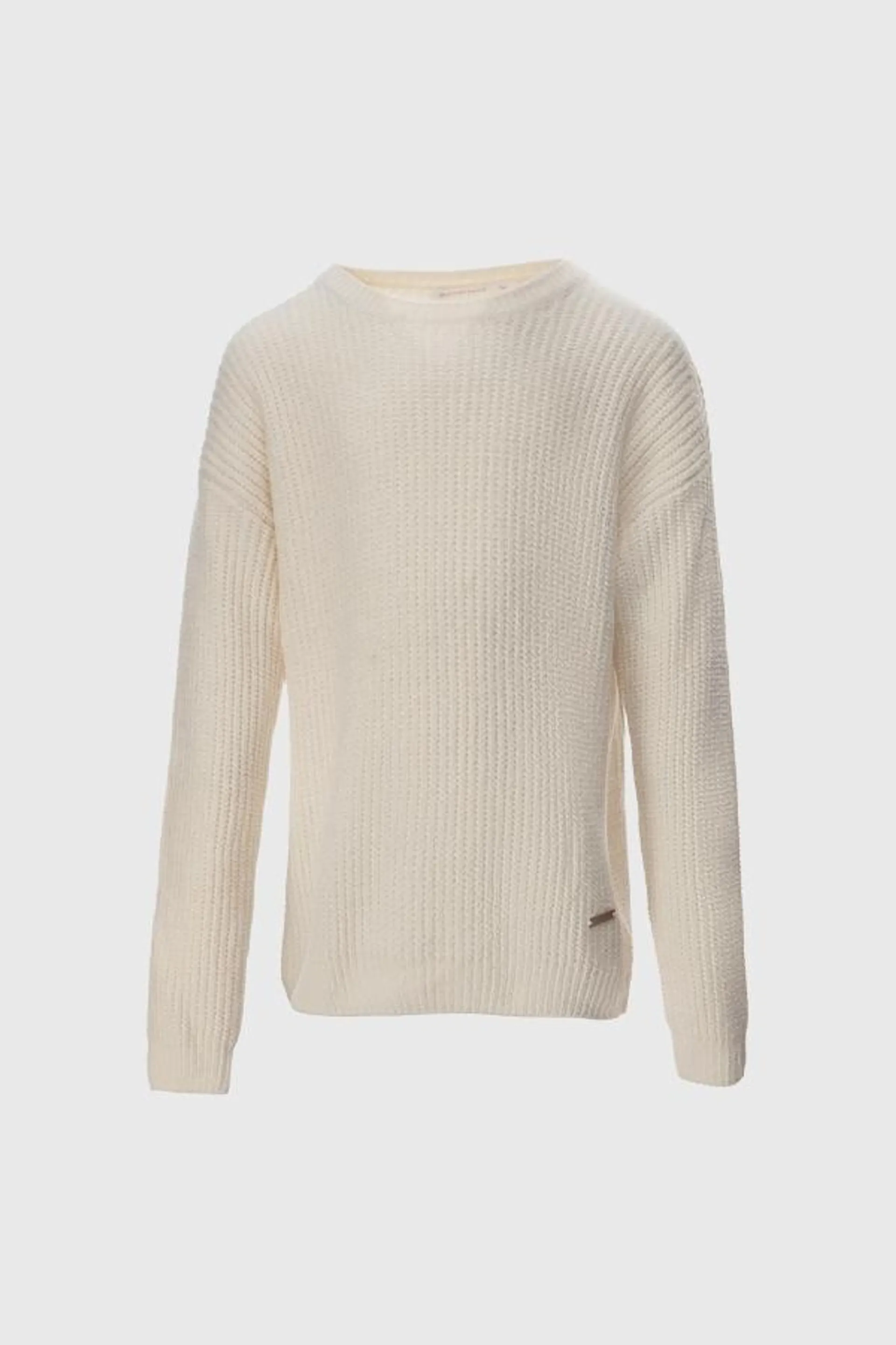 Sweater chenille beige claro