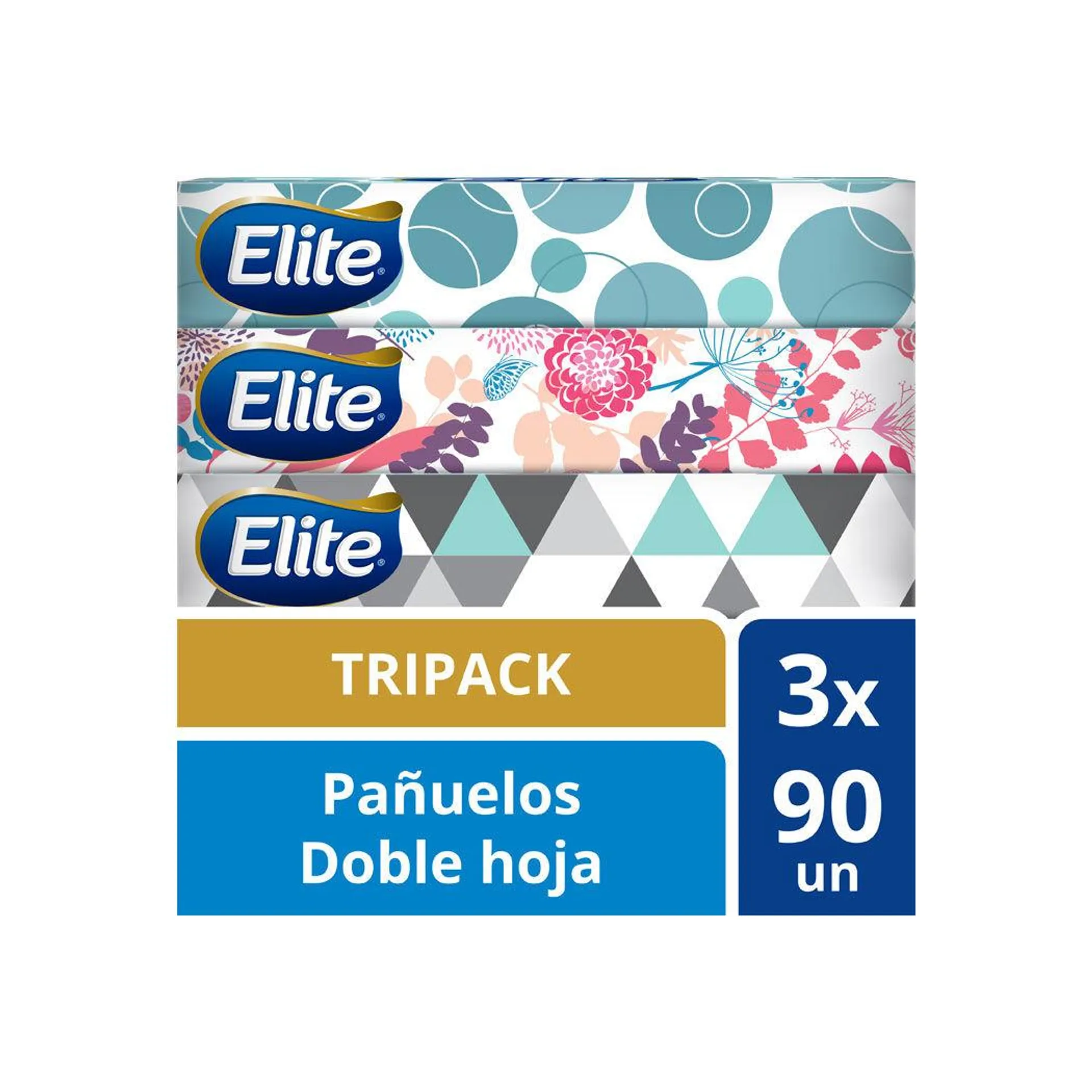 Triple Pack Pañuelos Doble Hoja