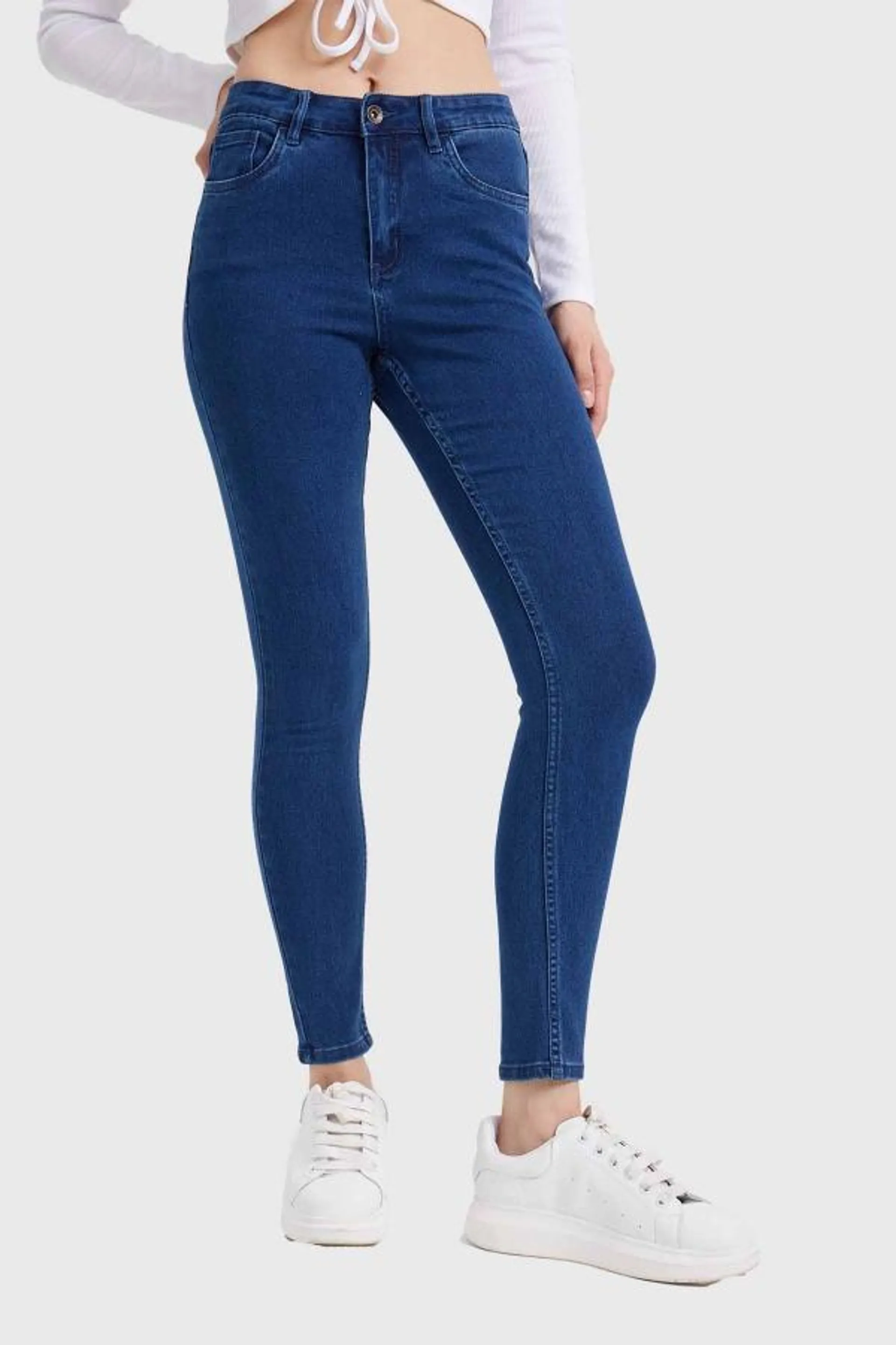 Jeans mujer super skinny emilia azul electrico i