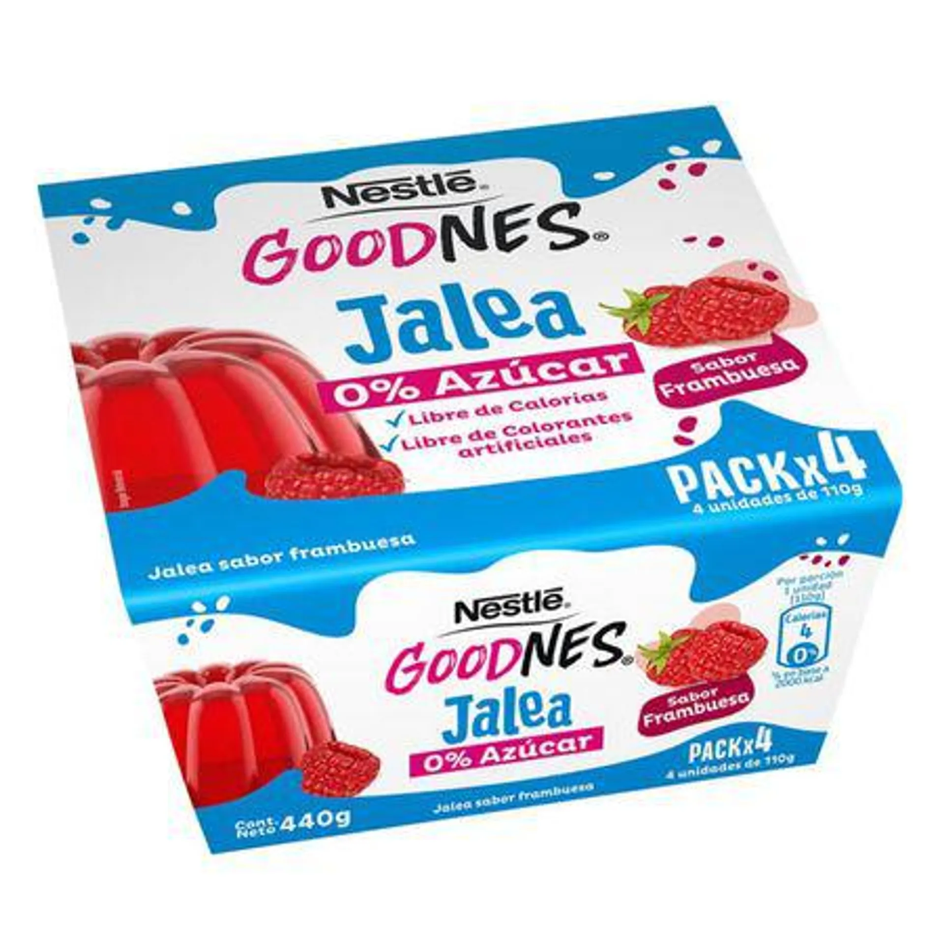 Jalea Goodnes frambuesa 4 un. 110 g c/u
