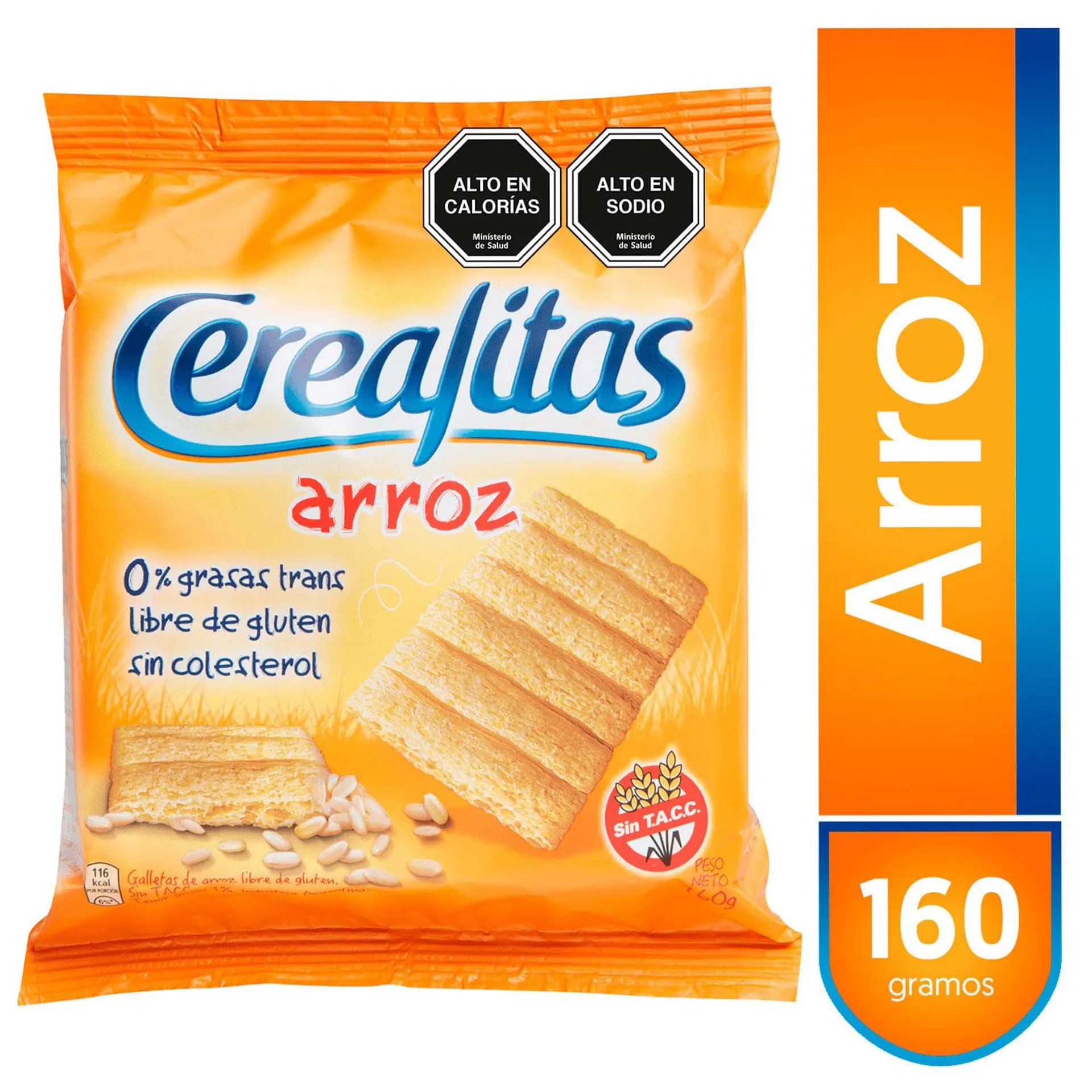 Galletas de arroz libre de gluten 160 g