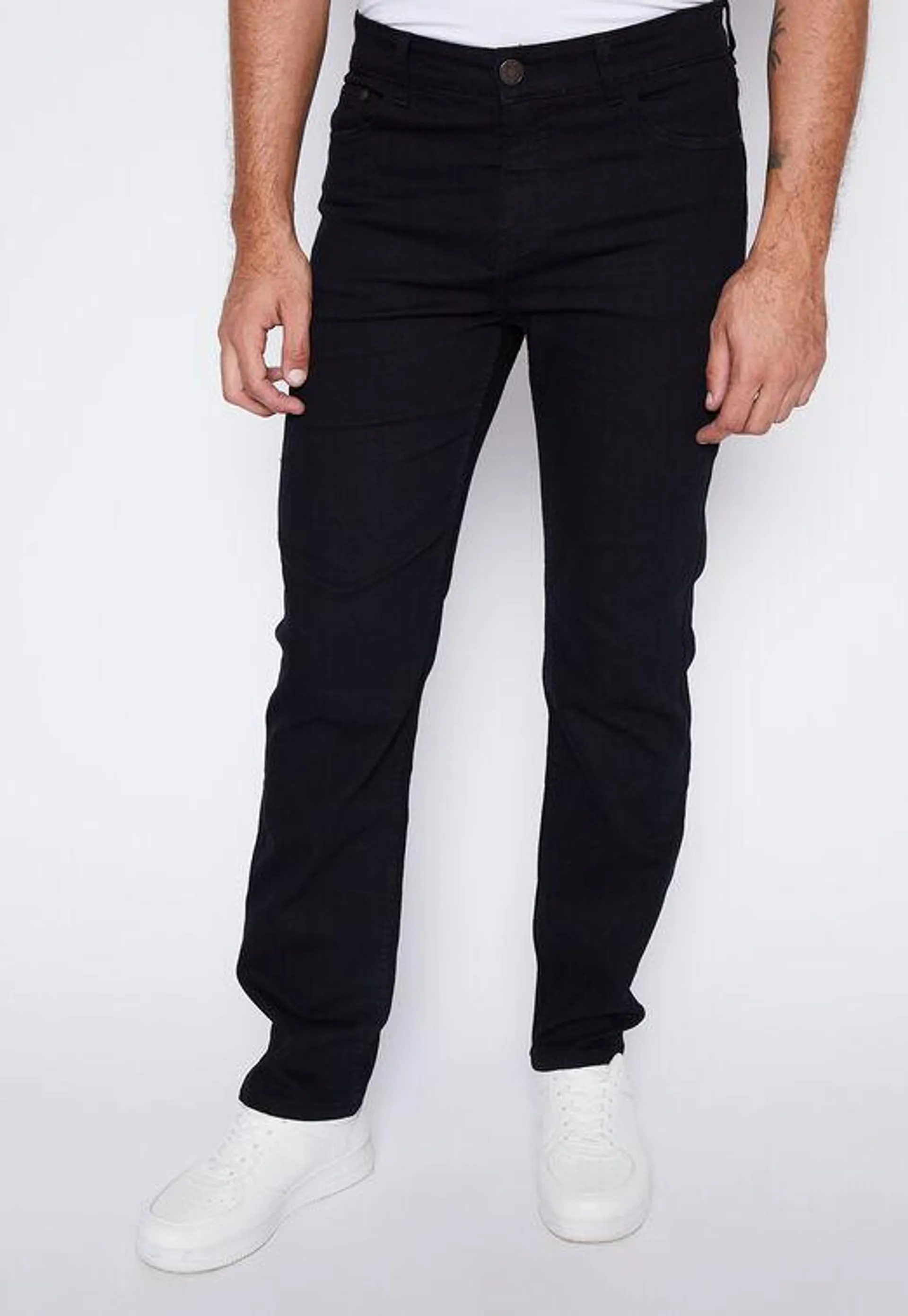 Jeans Hombre Negro Bicolor Family Shop