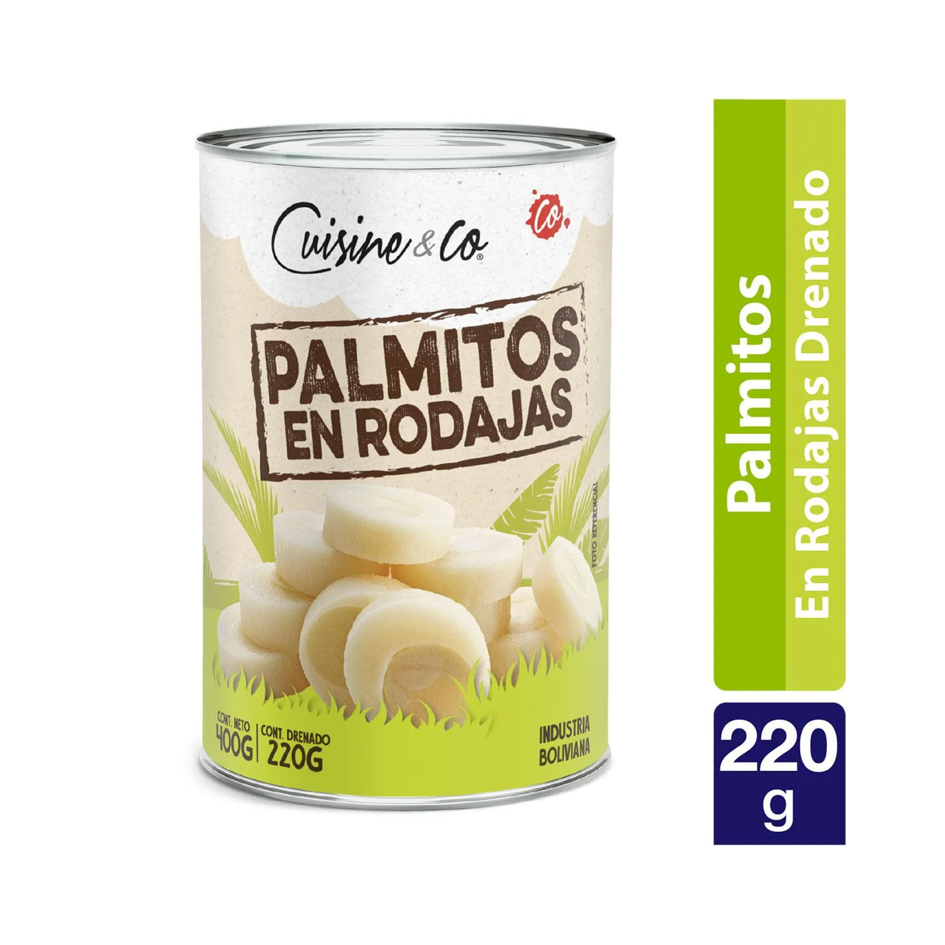 Palmitos En Rodajas 220 g drenado