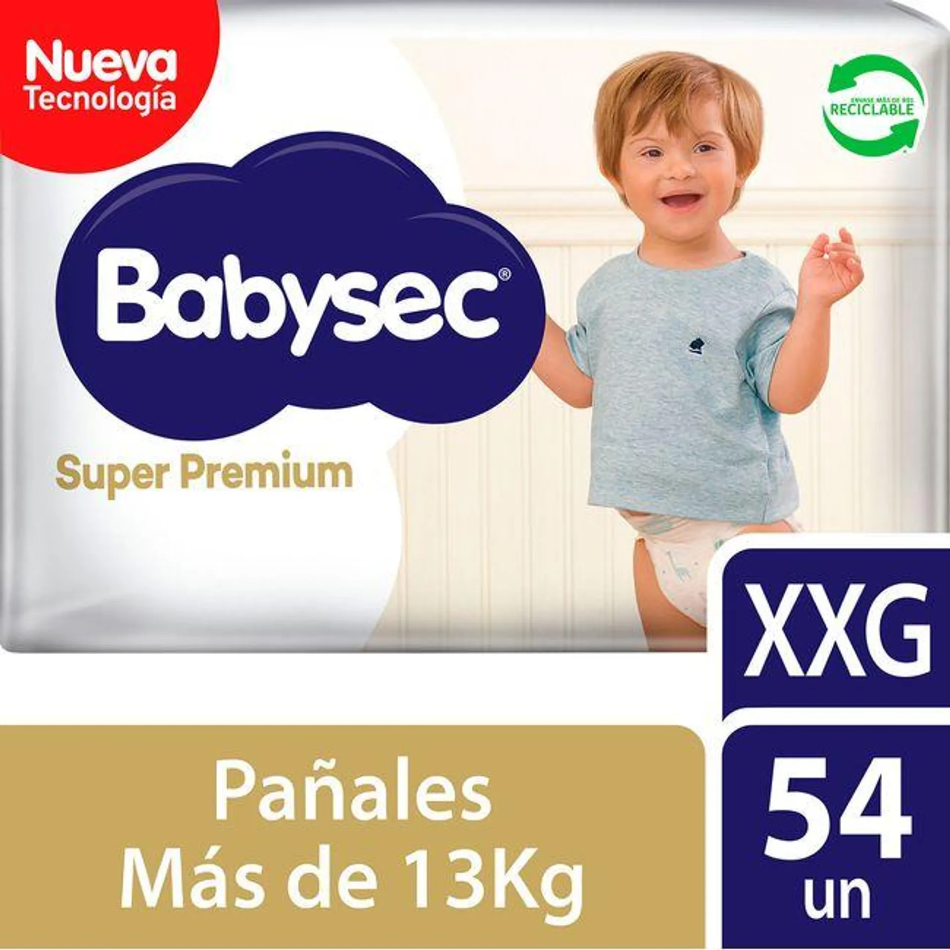 Pañales Babysec Super Premium Talla XXG 54 un.