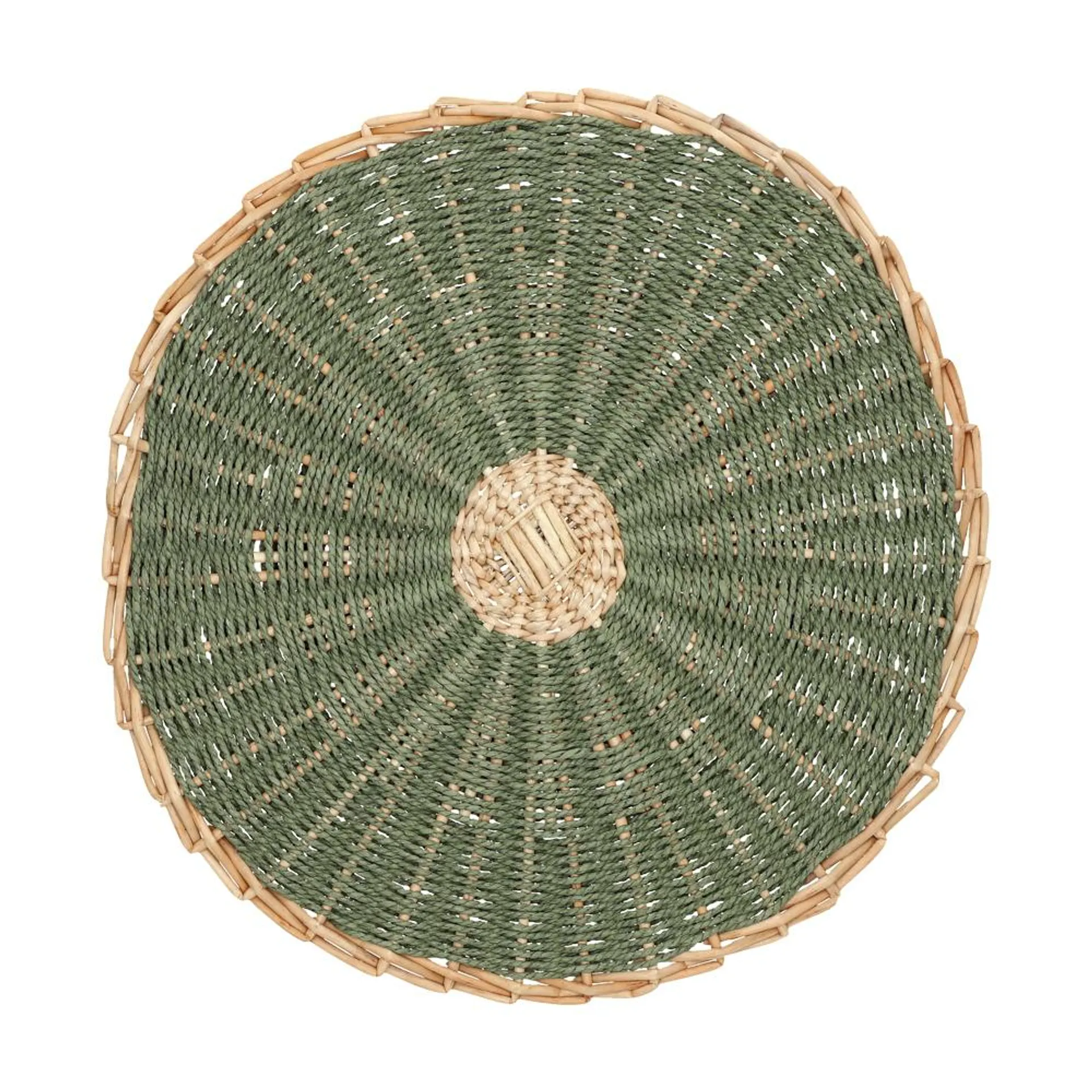 Plato base de fibra natural diámetro 38 cm