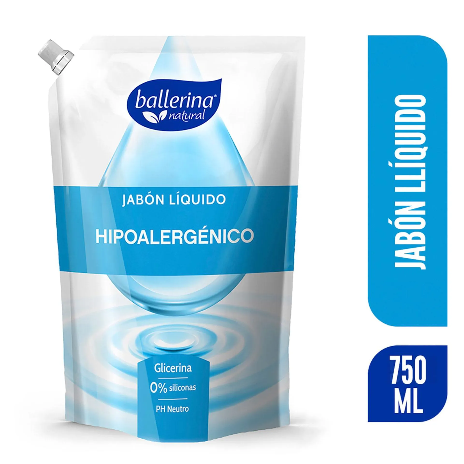 Jabón Líquido Ballerina Hipoalergénico 750 ml | Jumbo.cl