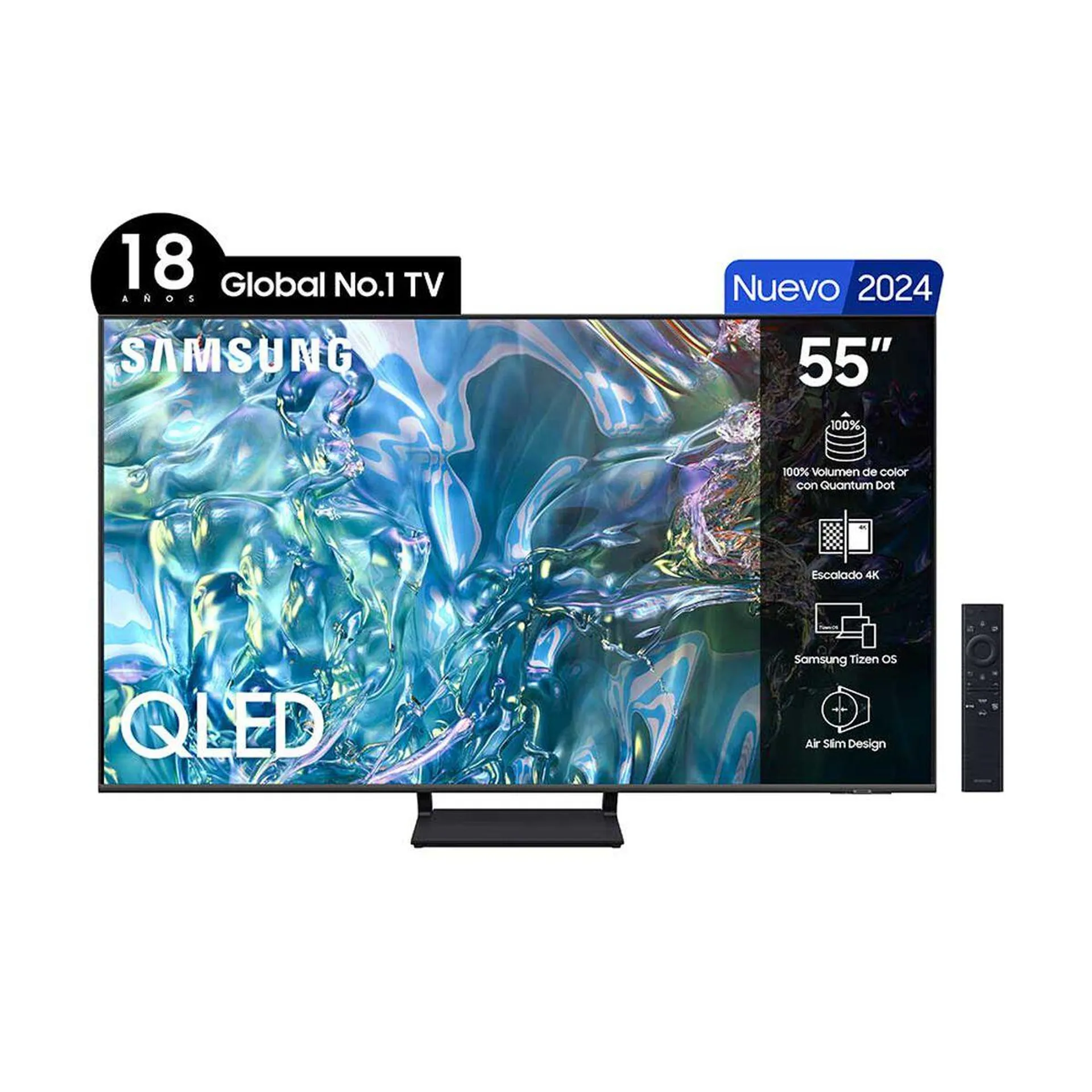 QLED 55" Samsung Q65D Smart TV 4K 2024