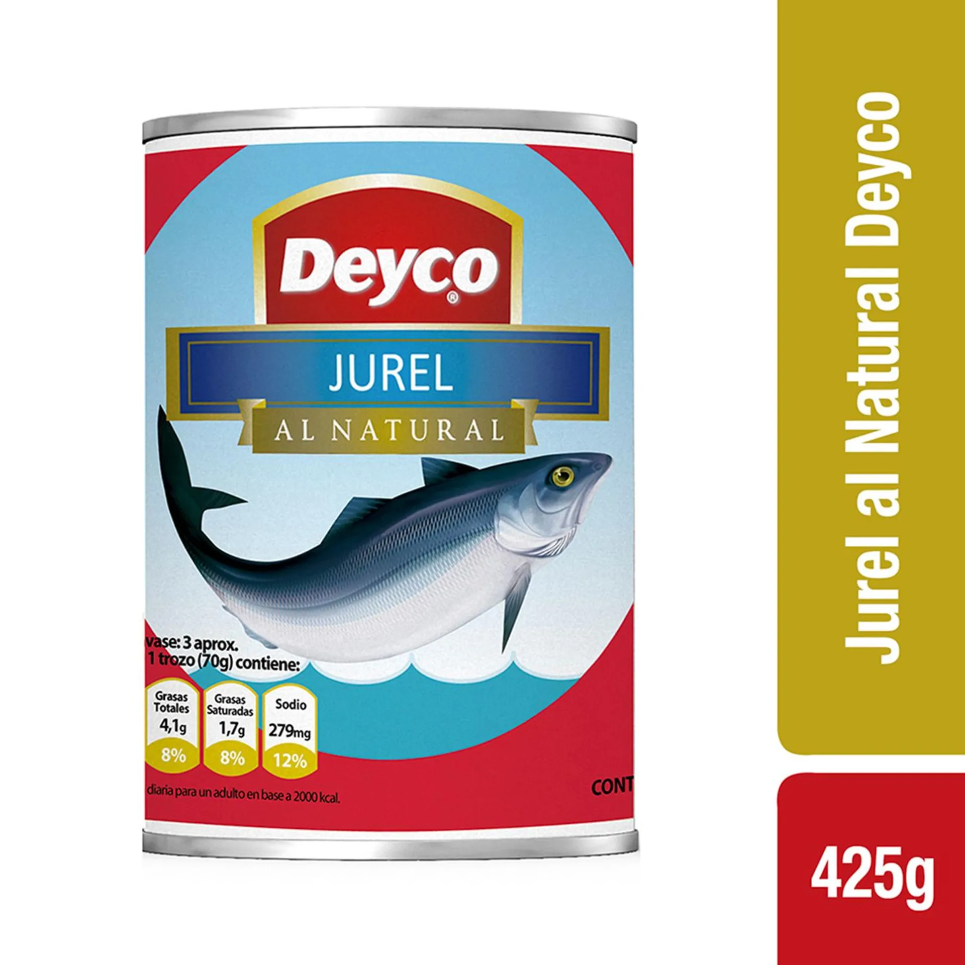 Jurel Al Natural Deyco 255 g drenado