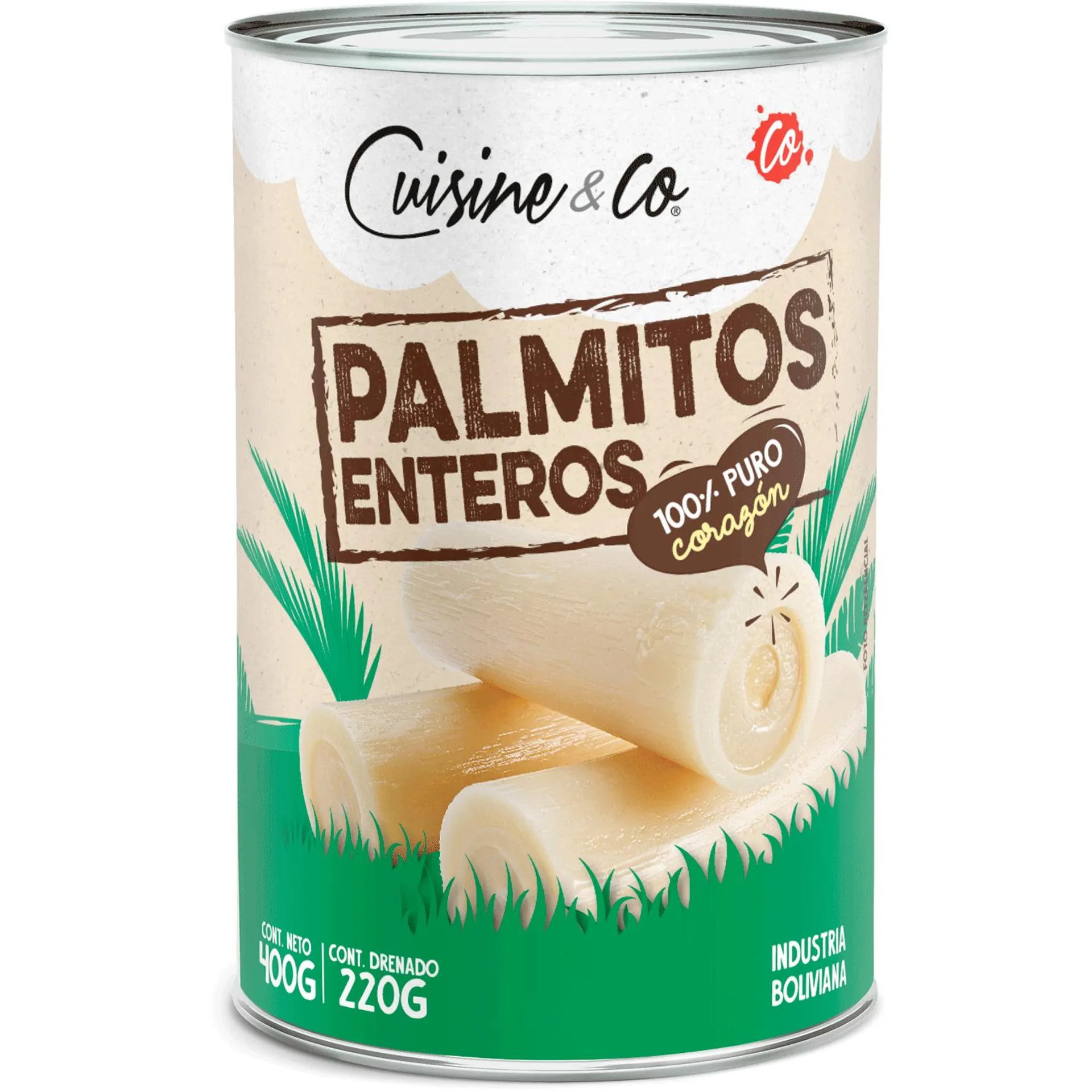 Palmitos Enteros 220 g drenado