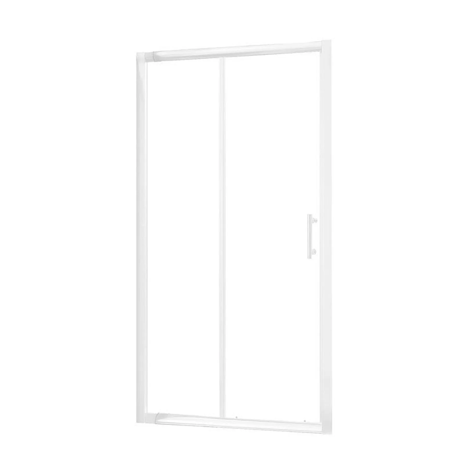 Mampara Ducha Ajustable 120 - 140 x 190 cm Blanco