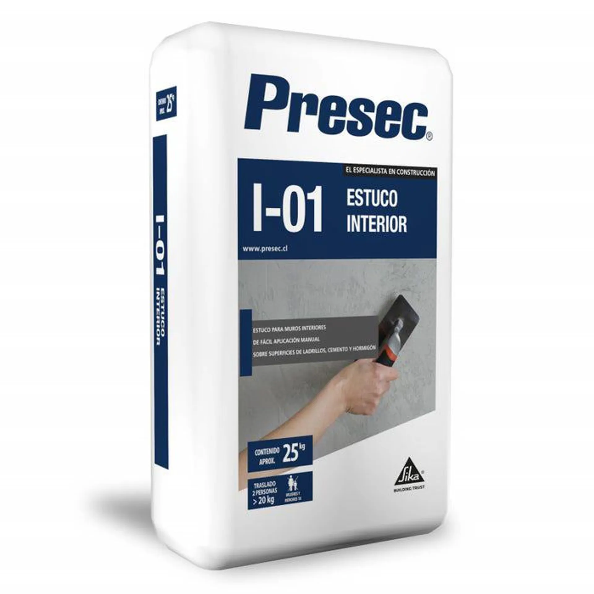 PRESEC I01 ESTUCOS INTERIOR (SA 25KG)