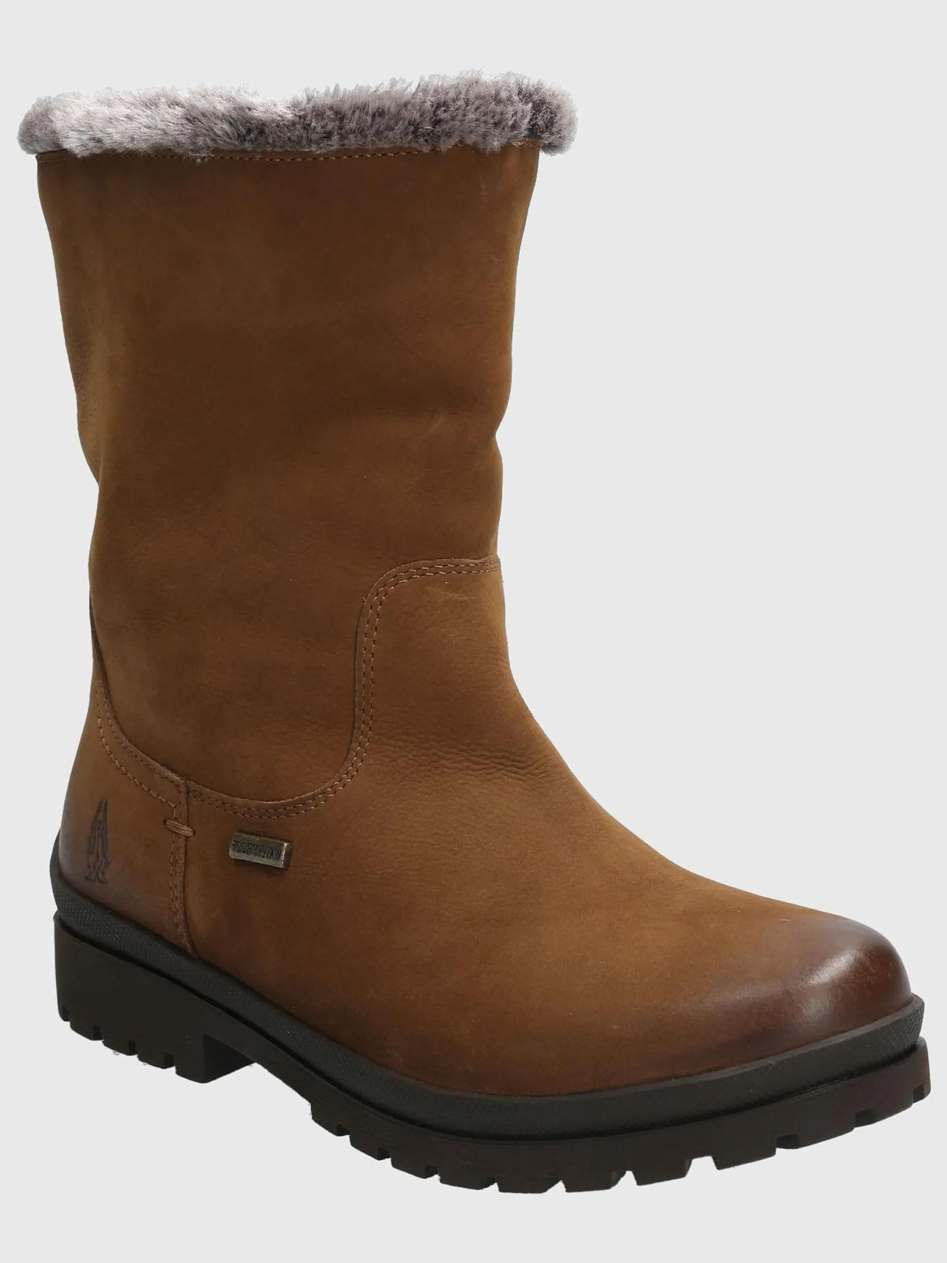 Bota Cuero Mujer Russell Café