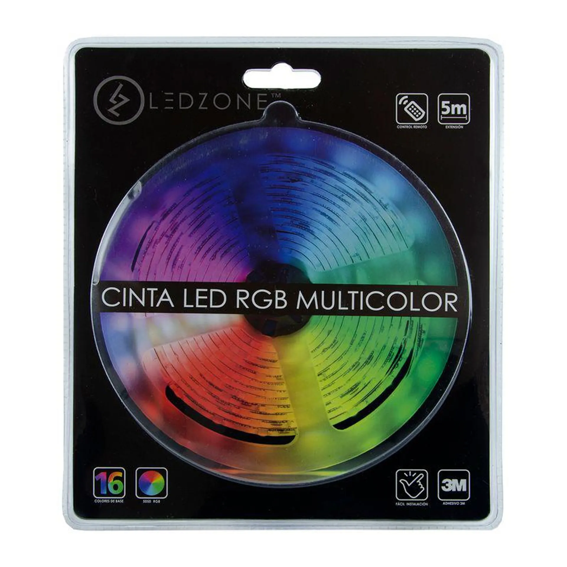 Cinta led RGB Multicolor con control remoto 5 MT