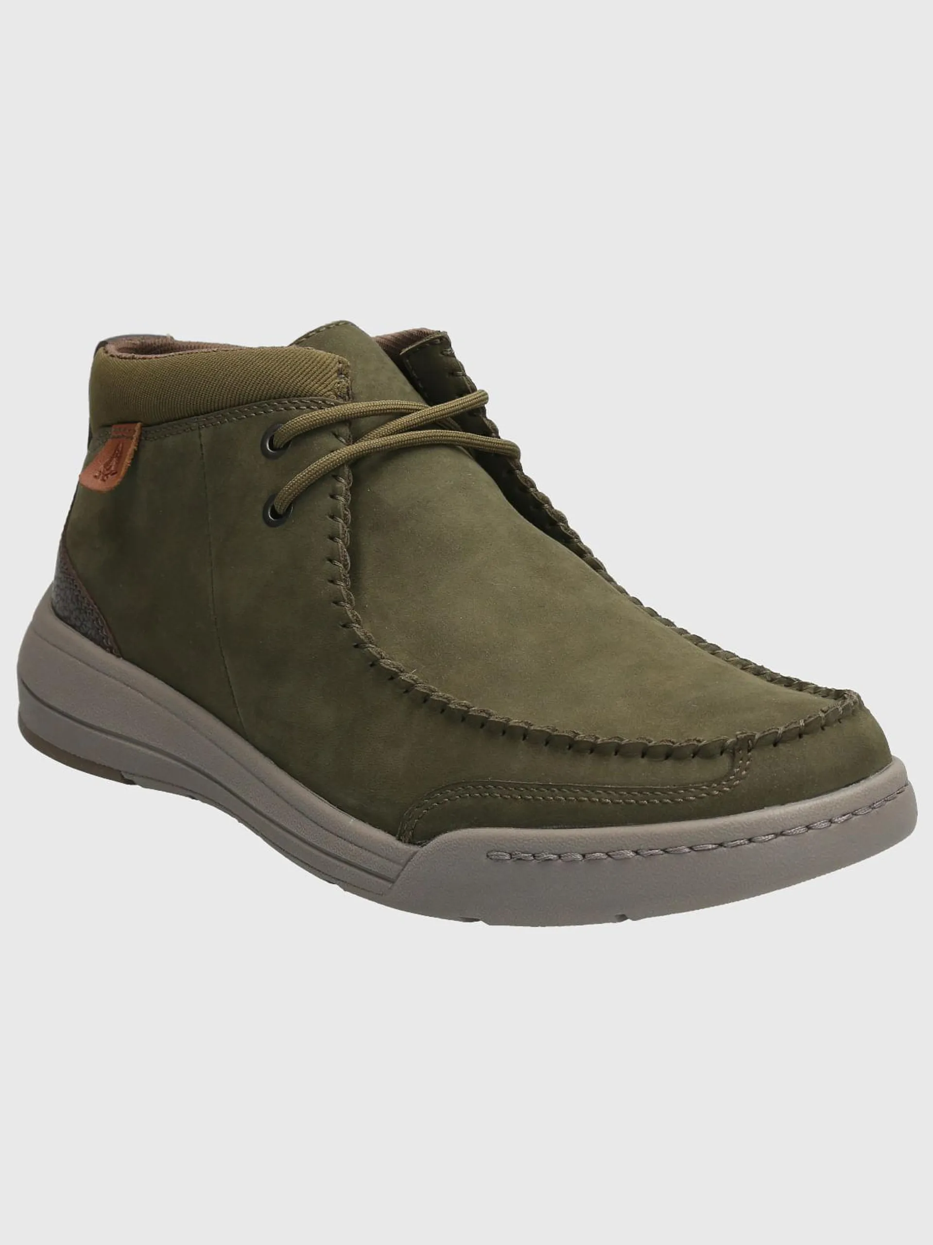 Botin Cuero Hombre Intee Verde