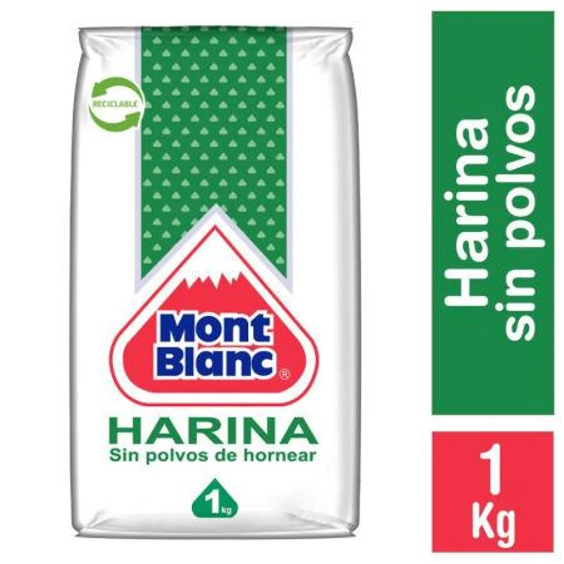 Mont Blanc - Harina Sin Polvos De Hornear, 1 Kg