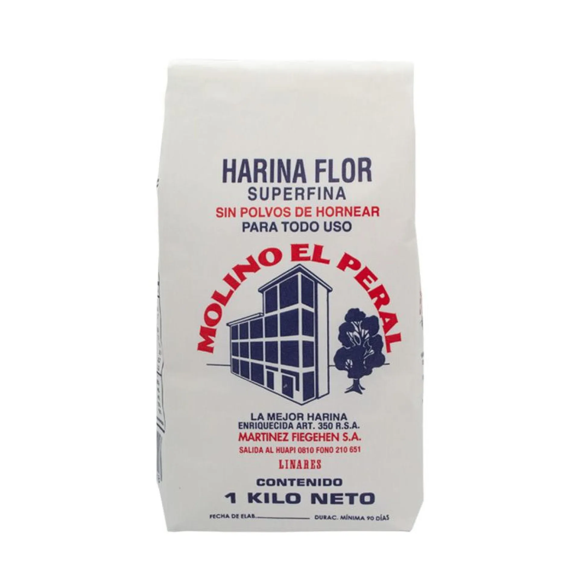 Harina Sin Polvo De Hornear Bolsa, 1 kg