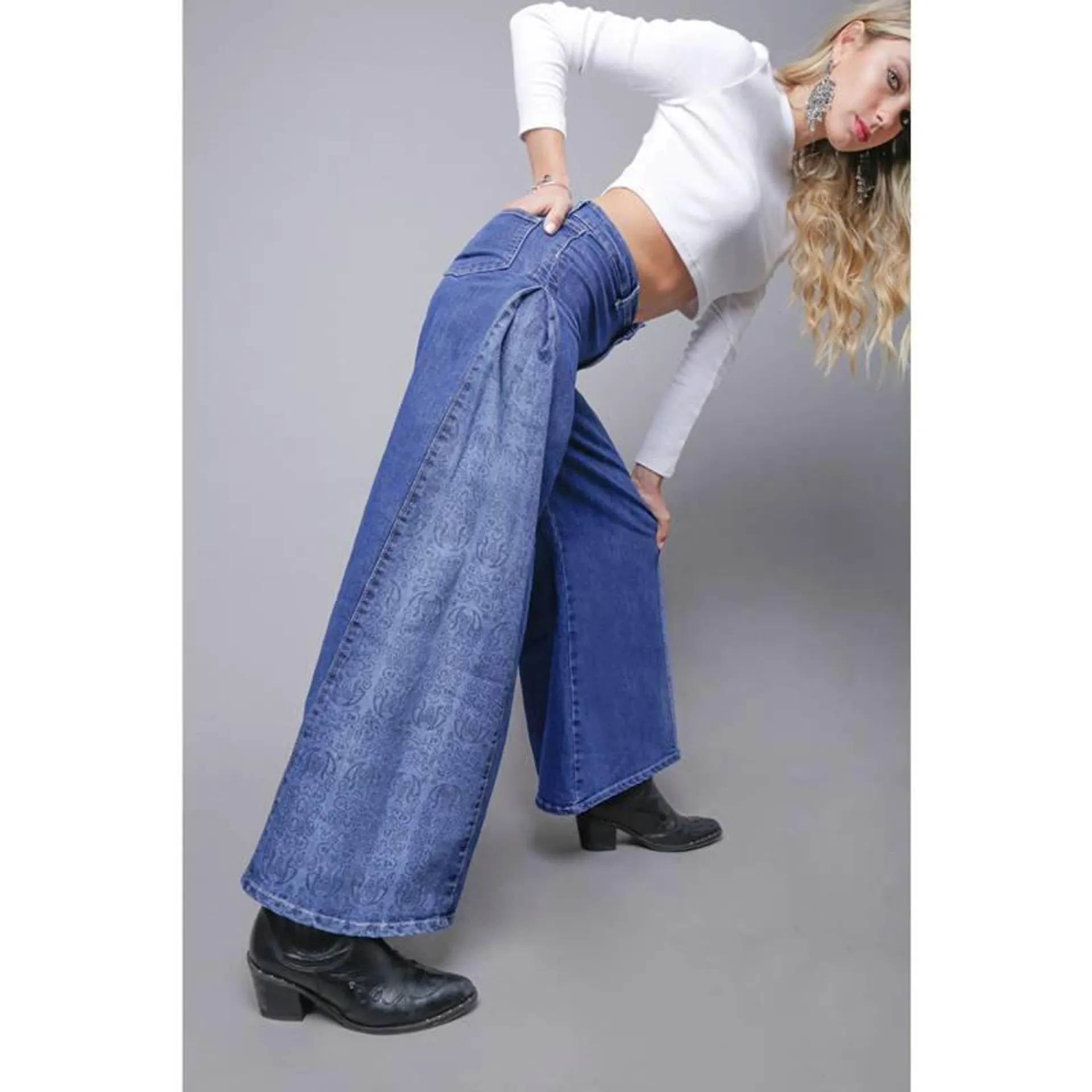 JEANS JANIS BLUE INDIA CHIC