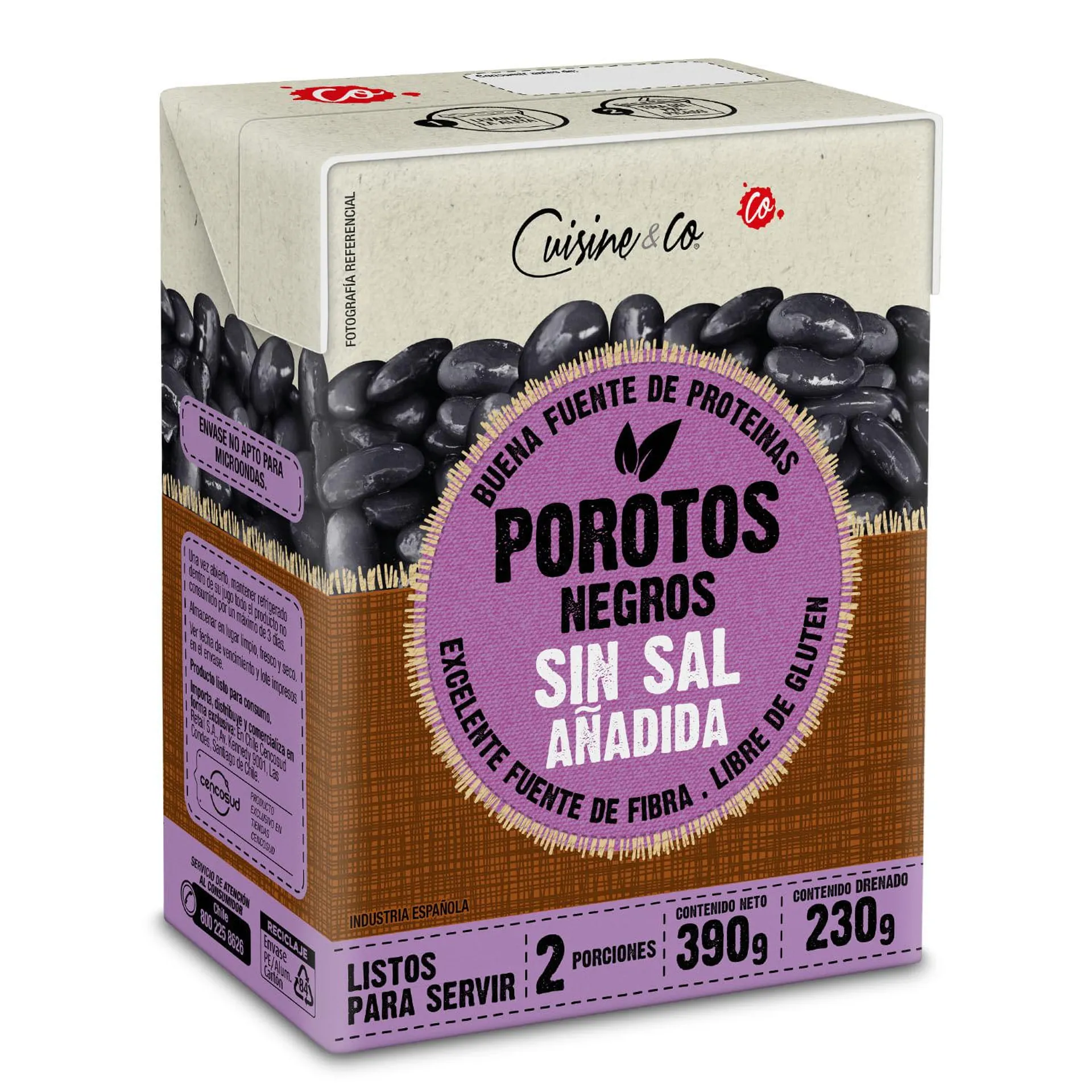 Porotos Negros 230 g drenado