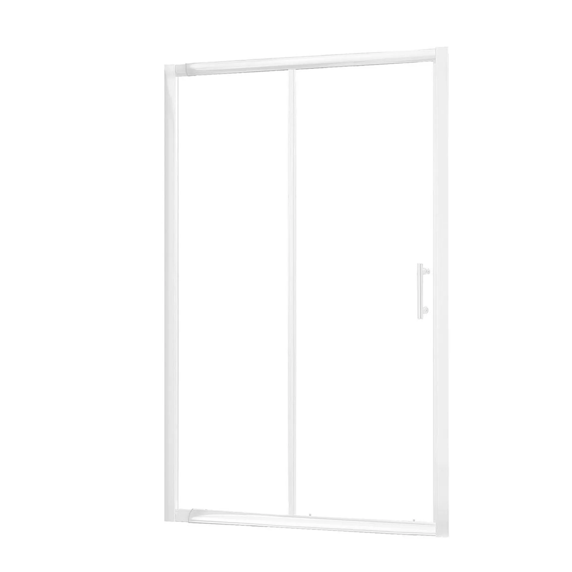 Mampara Ducha Ajustable 150 - 170 x 190 cm Blanco