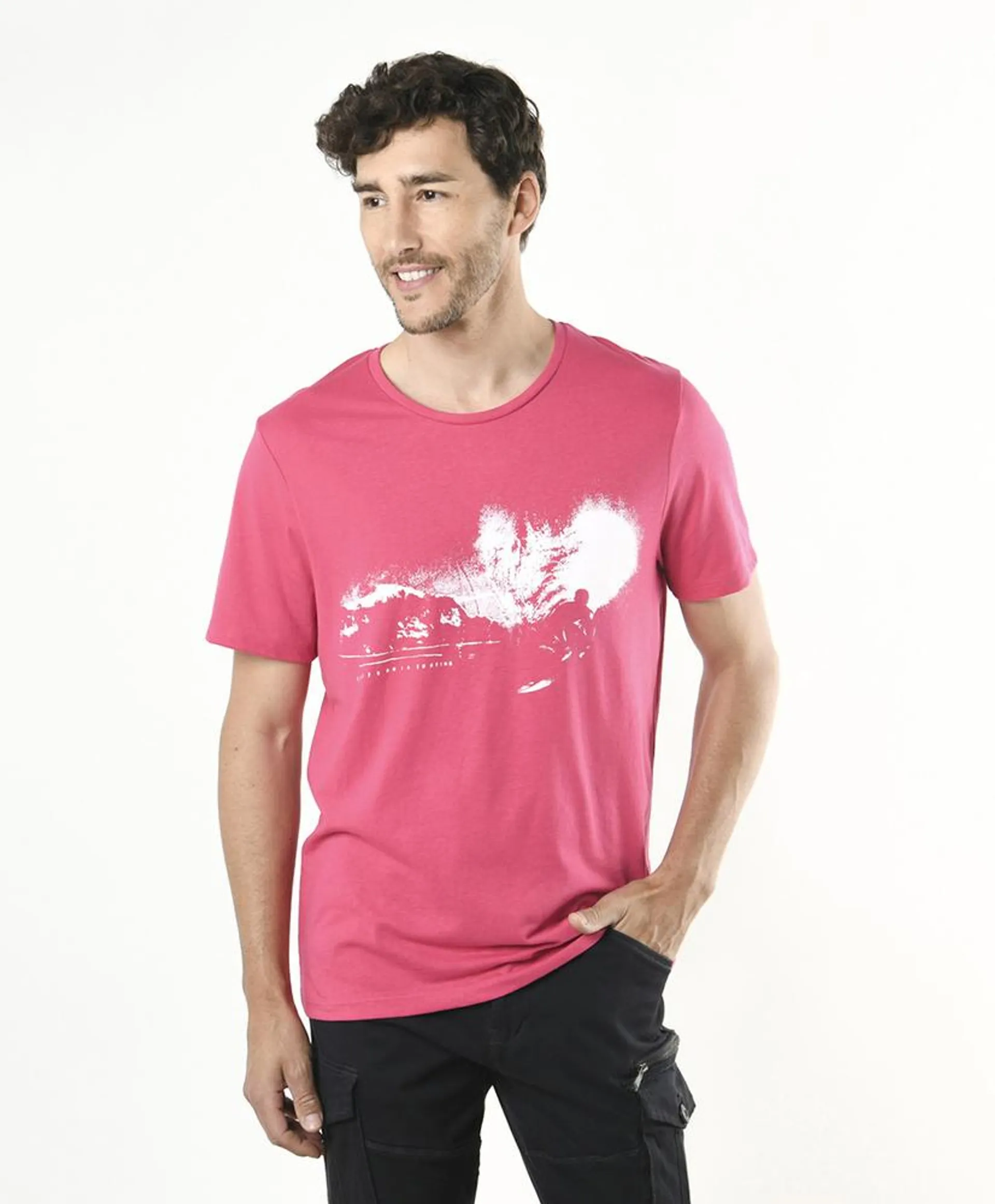 Polera hombre estampado california