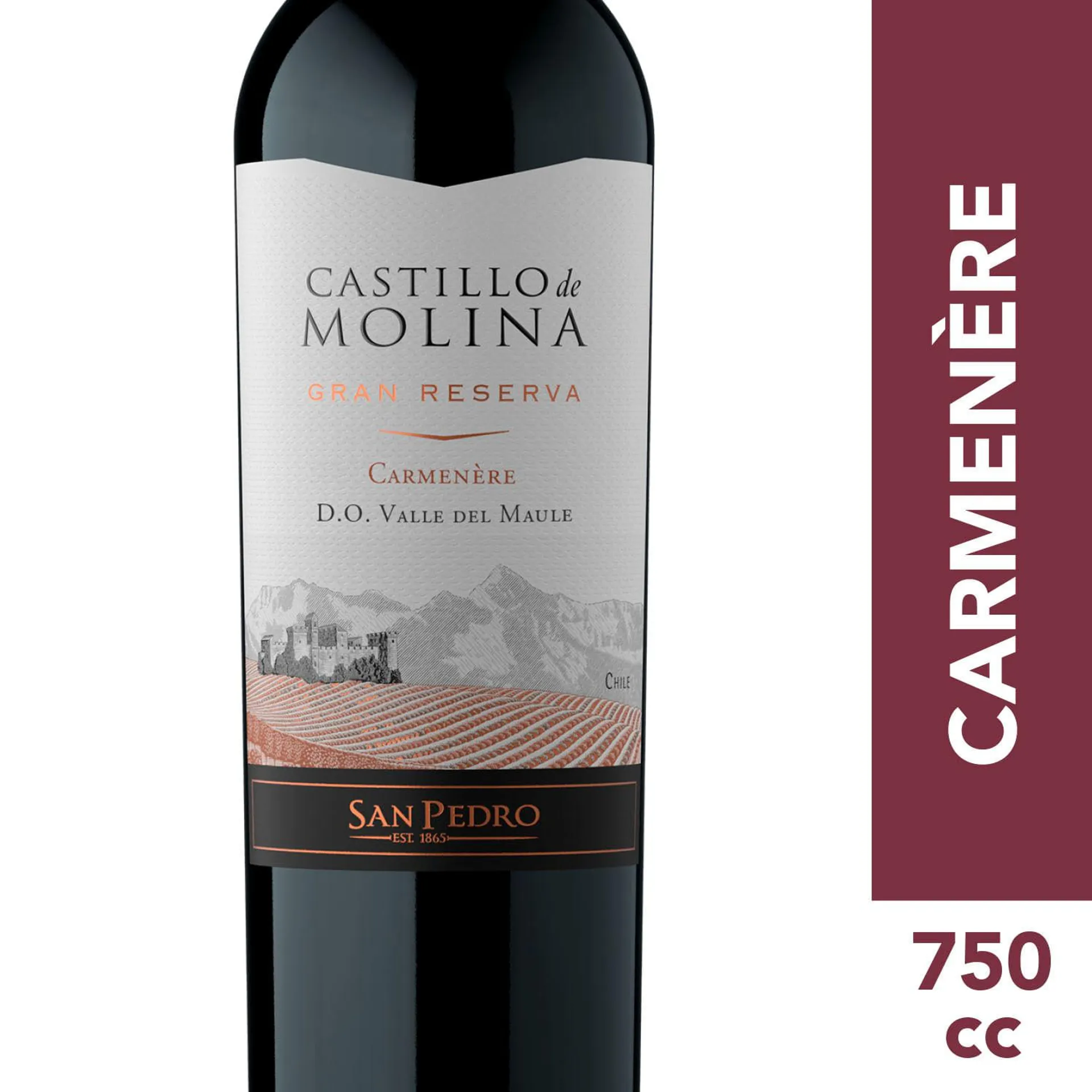 Vino Carmenere botella 750 cc