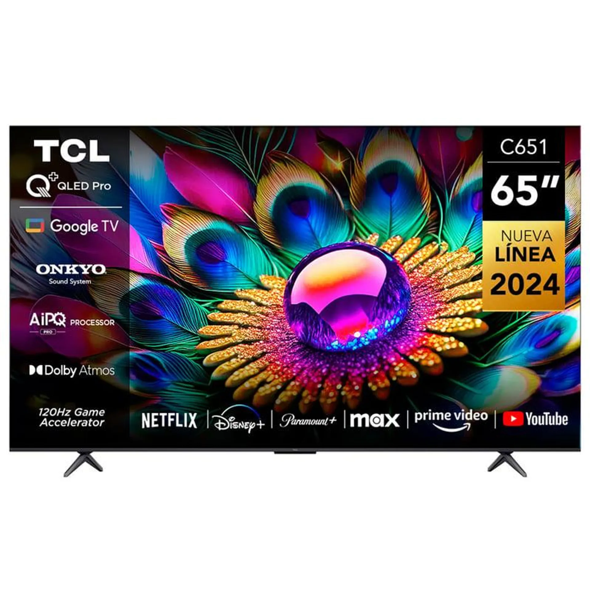 Smart TV 65" QLED 4K Google C651