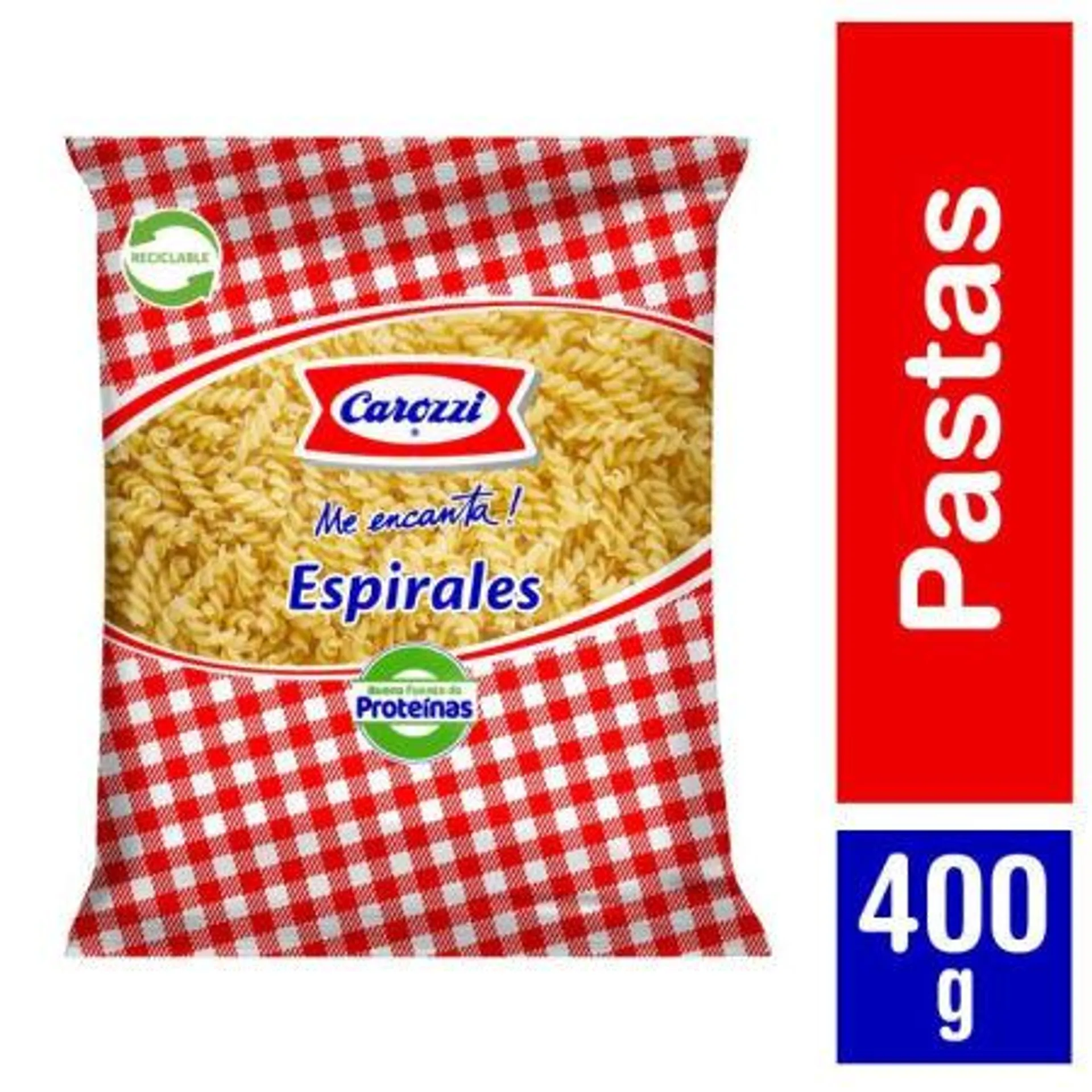 Carozzi - Fideos Espiral N°49, 400 g