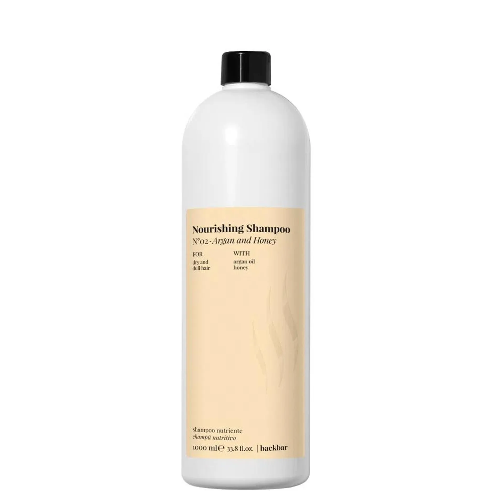 Back Bar Nourising Shampoo Argan And Honey 1000ml