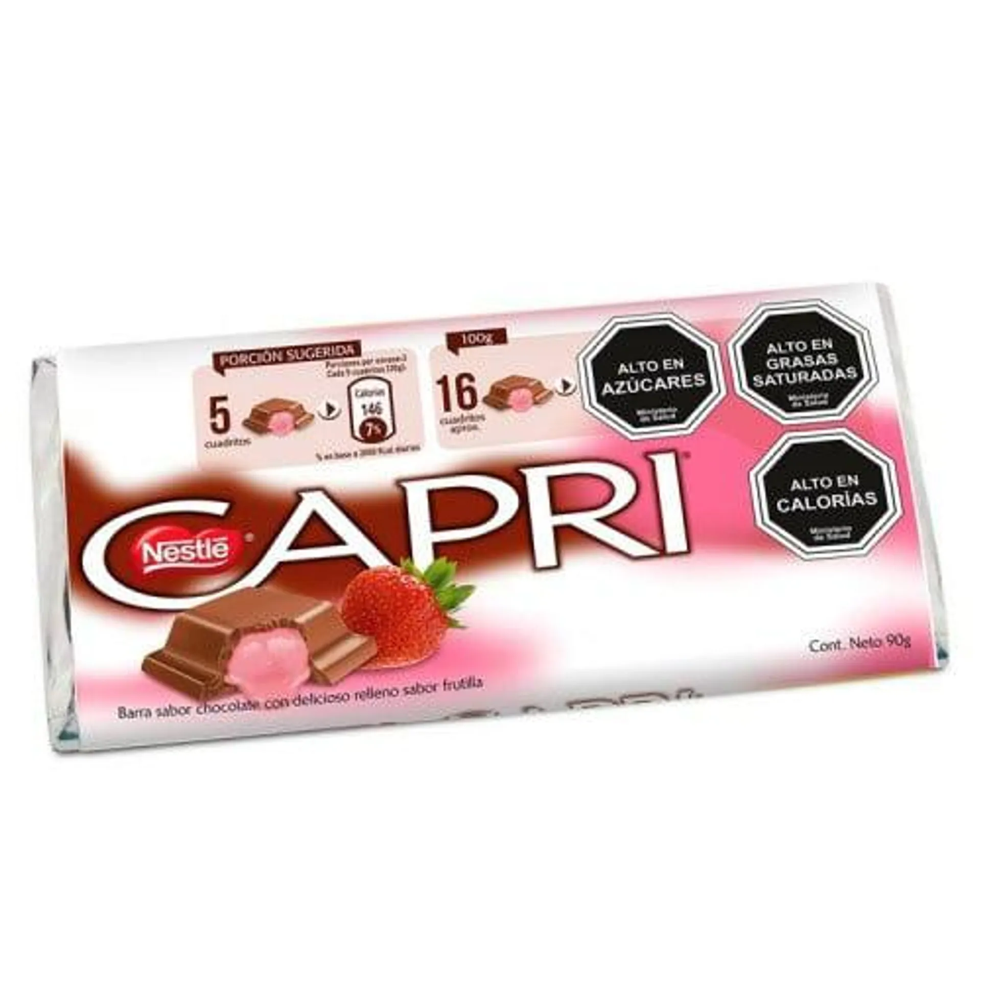 Chocolate Capri Frutilla 90 Grs