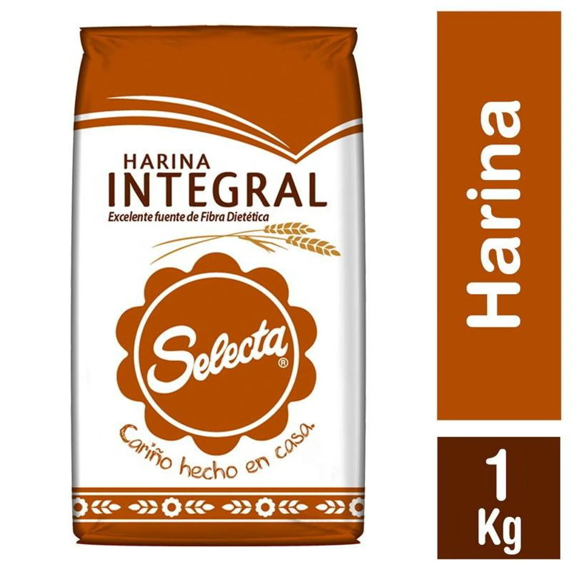 Harina Integral Alta en Fibra Bolsa, 1 Kg